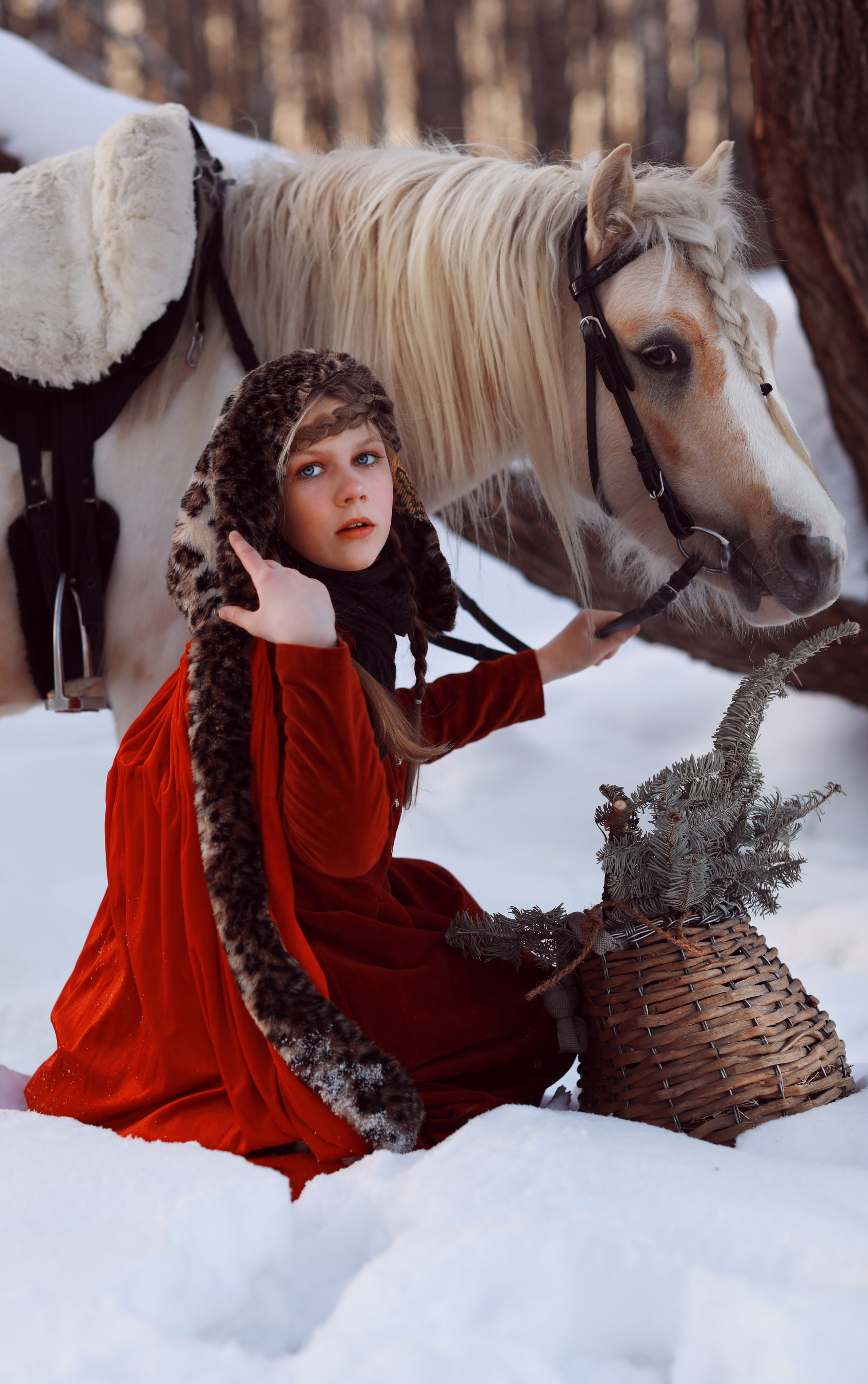 Детская фотосессия от 3х до 12 лет. Фотосессия с лошадьми