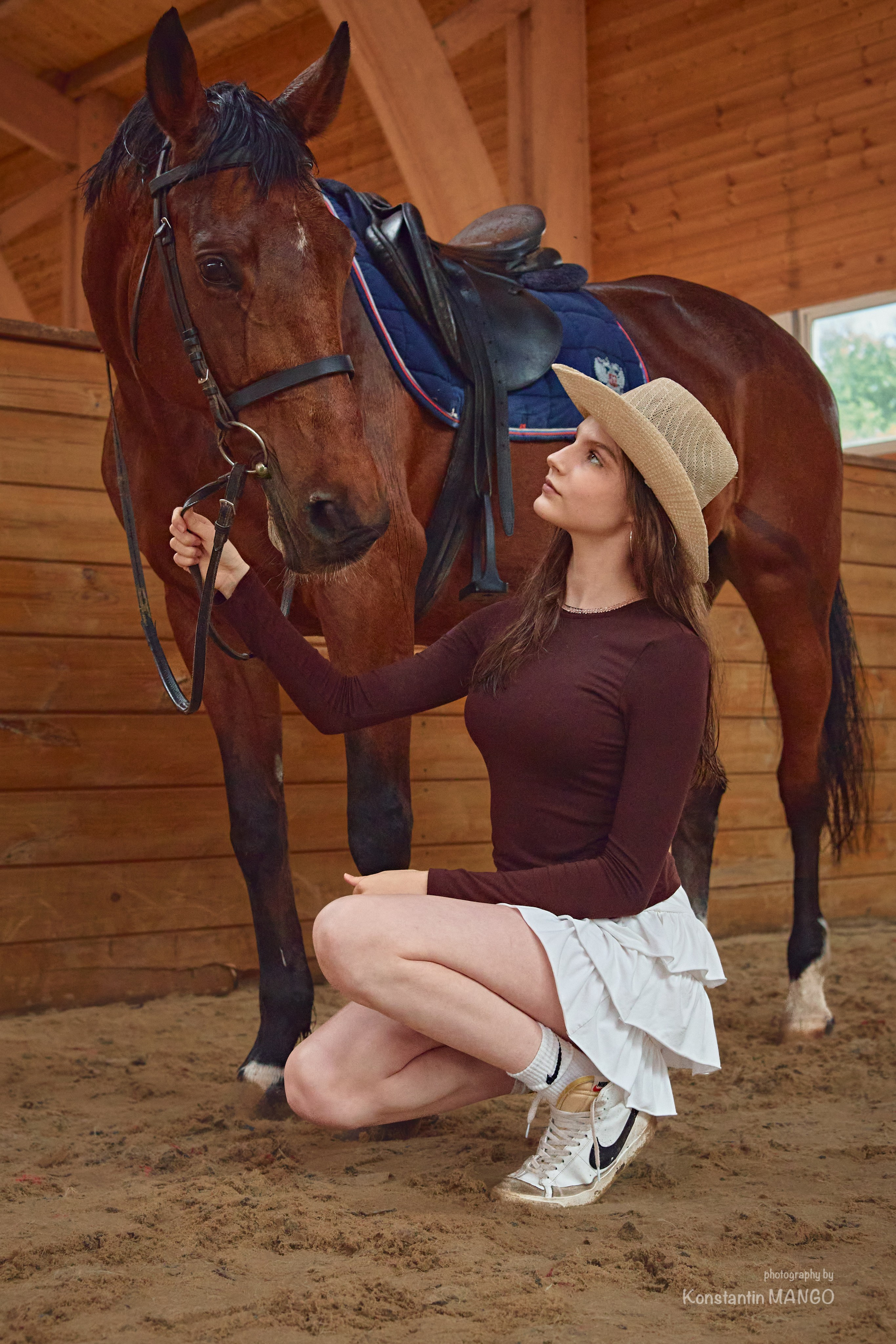 Фотопрогулка для Виктории и Полины на лошадях. Фотограф в Рязани. Свадьба, семейное фото, портрет. Константин Манго