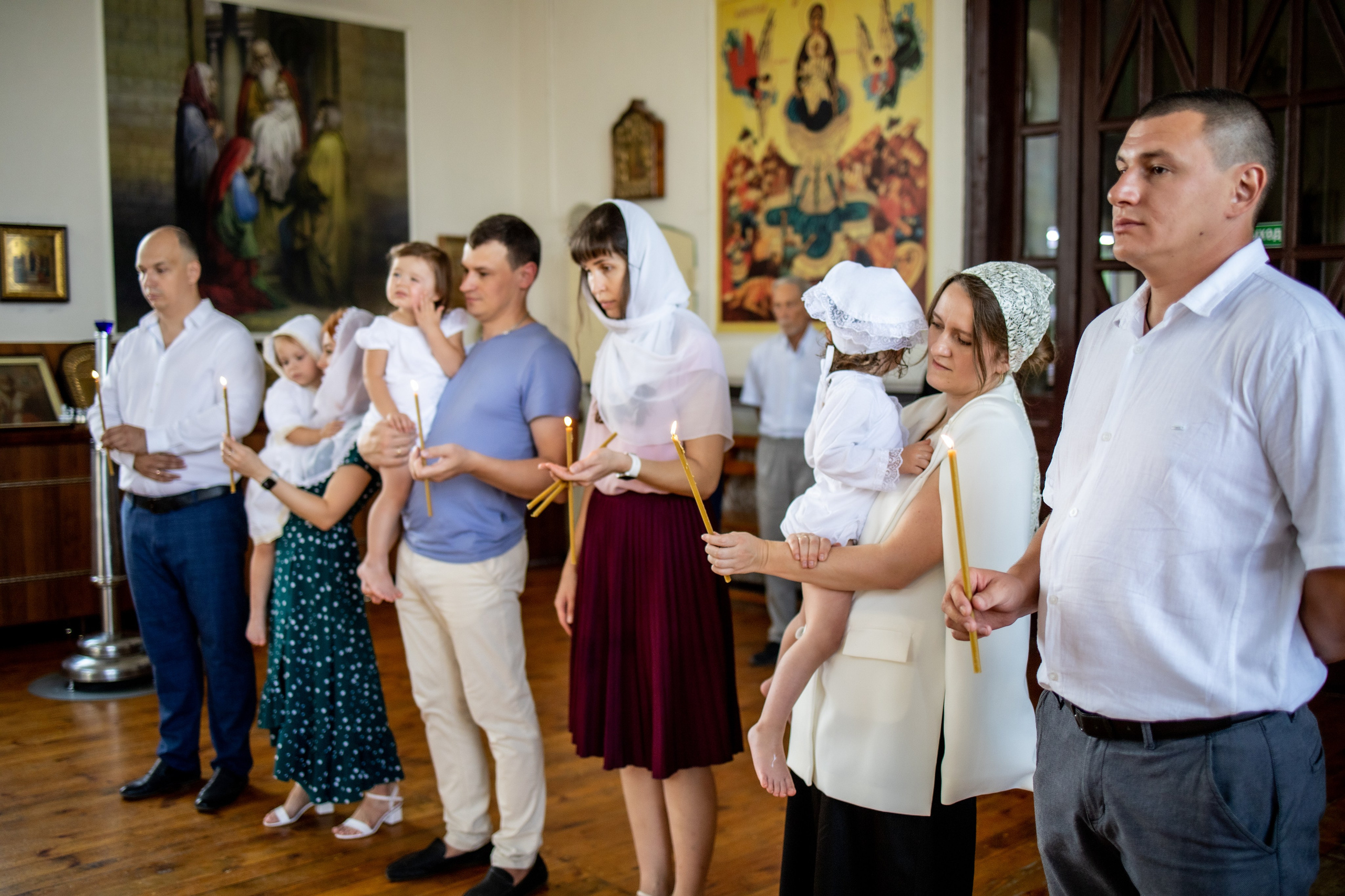Таинство Крещения Евы, Арины и Дарьи. Фотограф Надежда Лукьянова