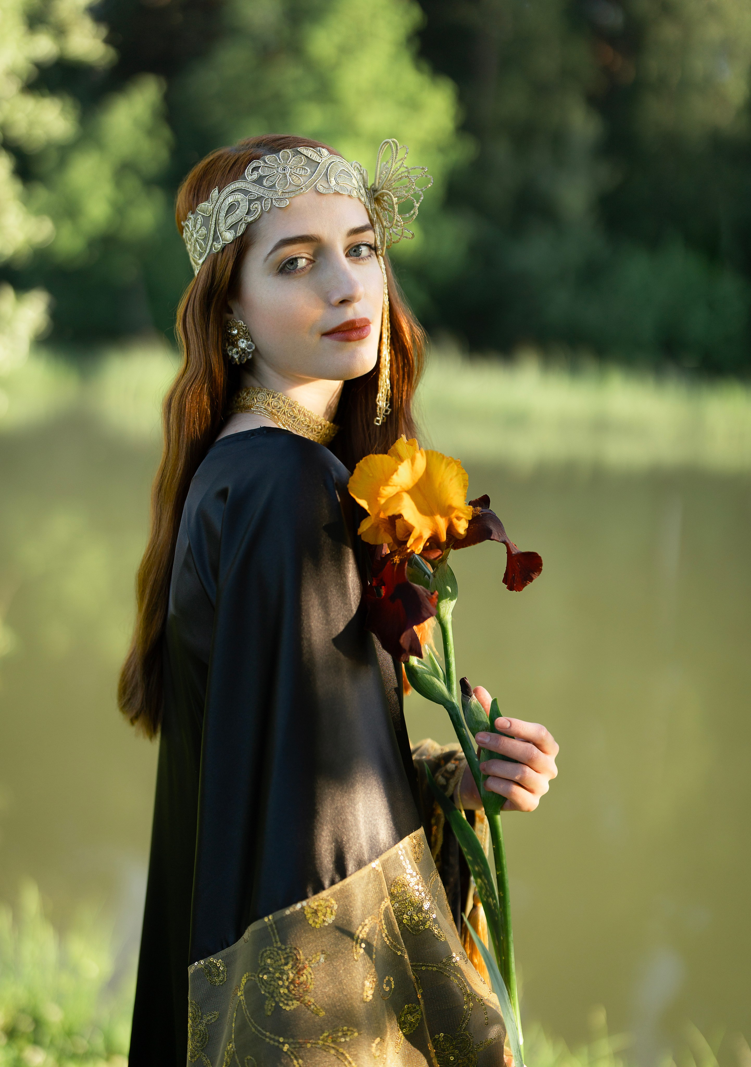 Персональная женская фотосессия на природе.