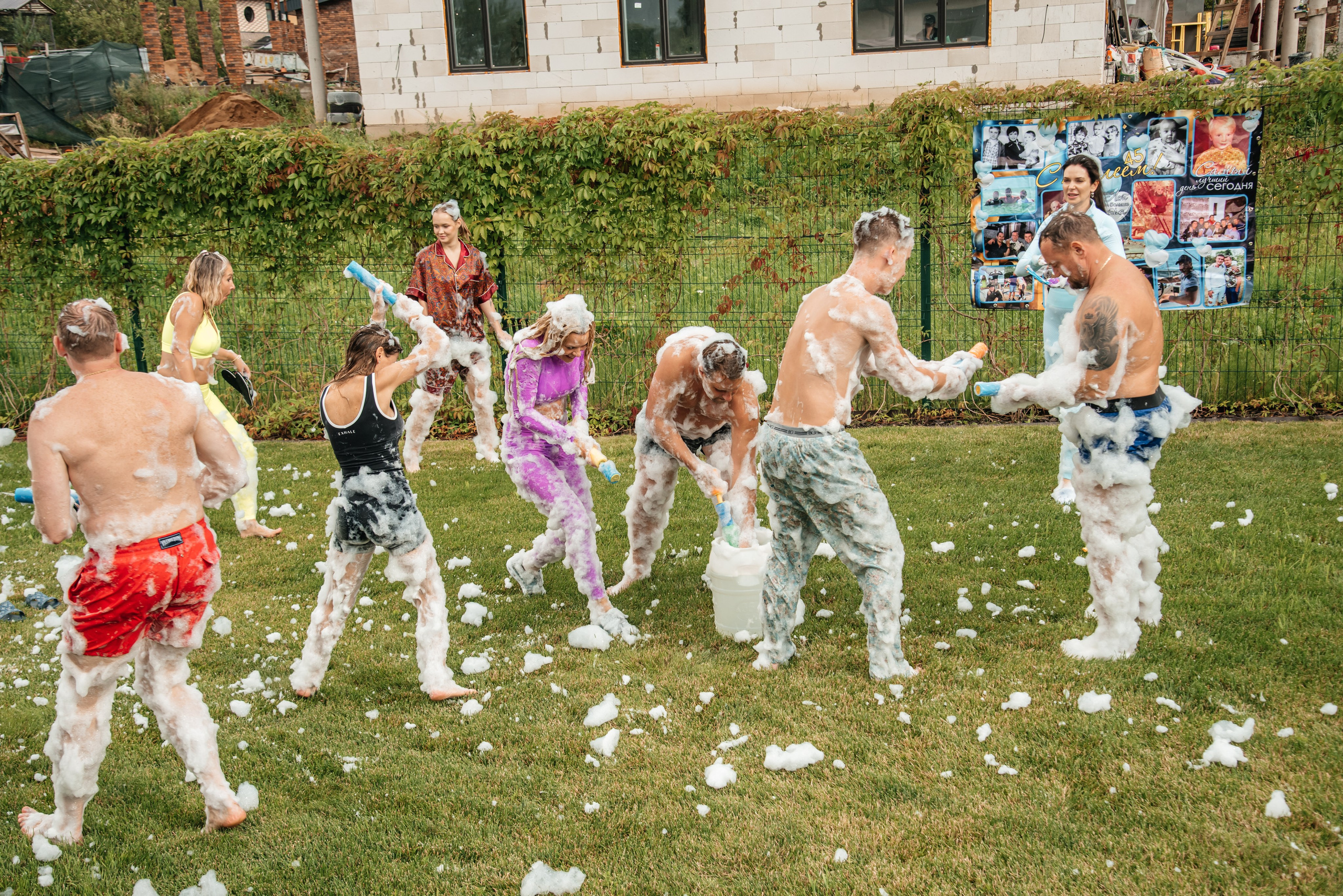 Пенная вечеринка. Свадебный и семейный фотограф в Москве Елена Брюханова
