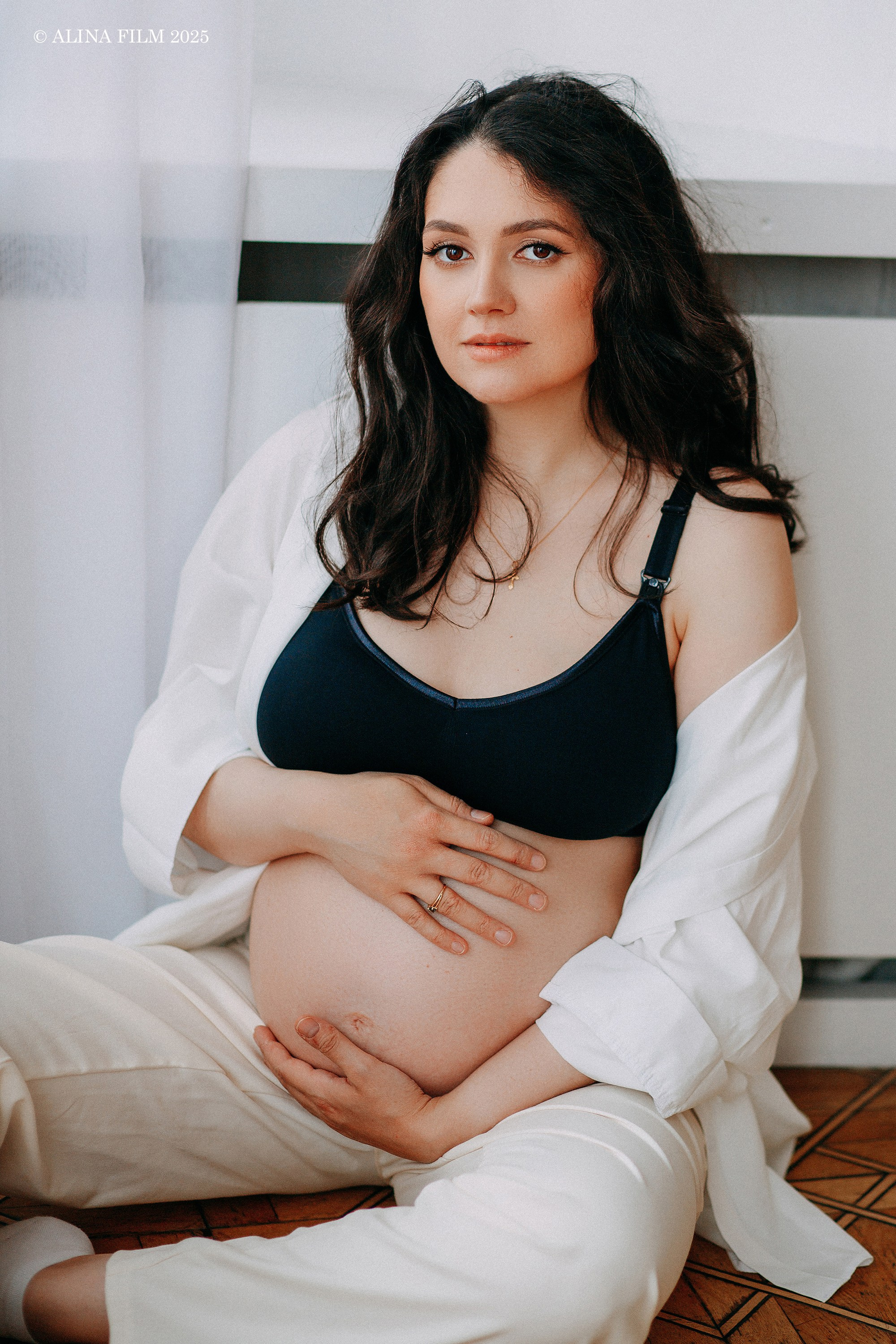 Фотосессия беременности в стиле минимализма. Фотограф в Санкт-Петербурге Alina Film