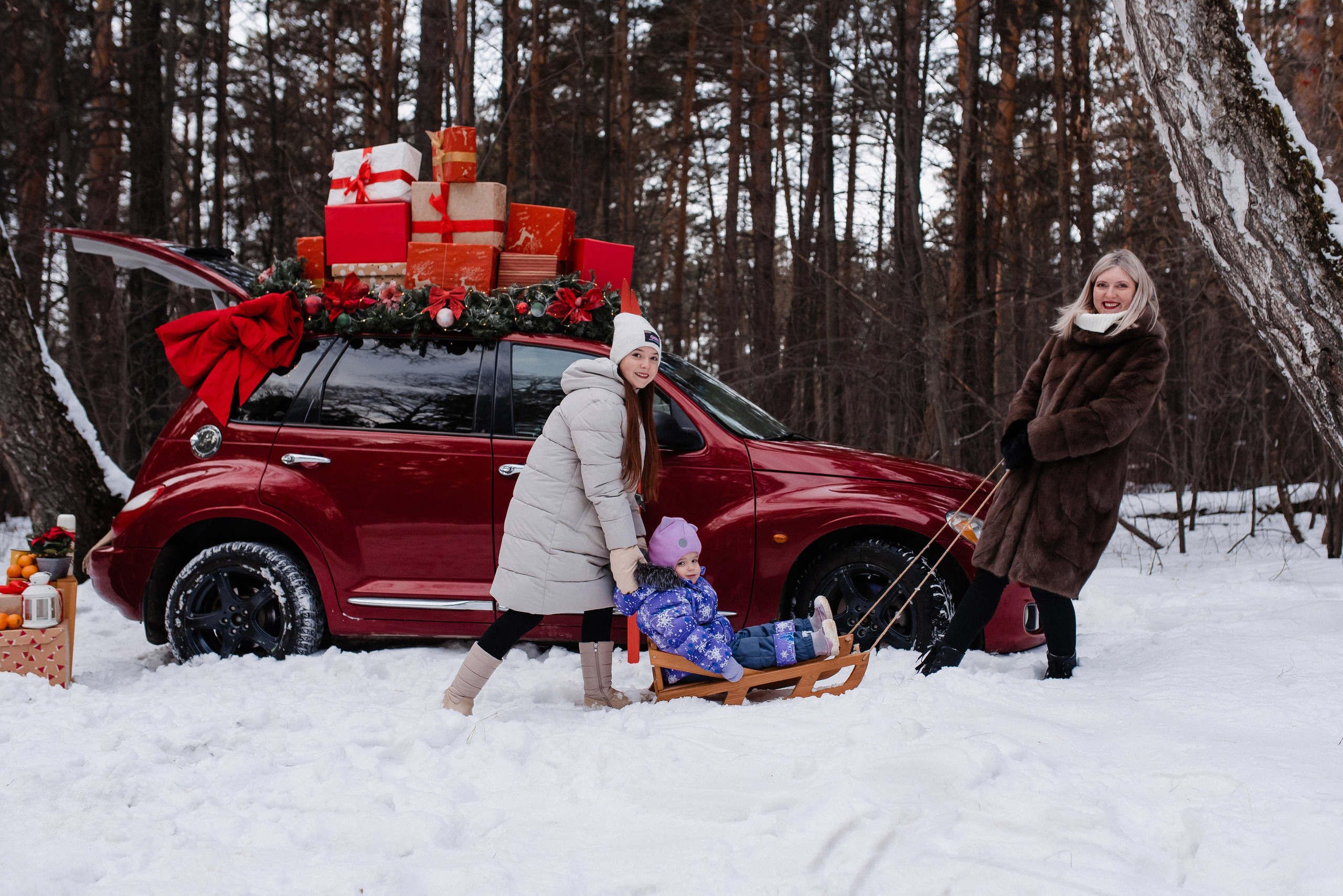 Рождественский фотодень Татьяна&Дарья&Аня. Фотограф в Новосибирске Анастасия Курто