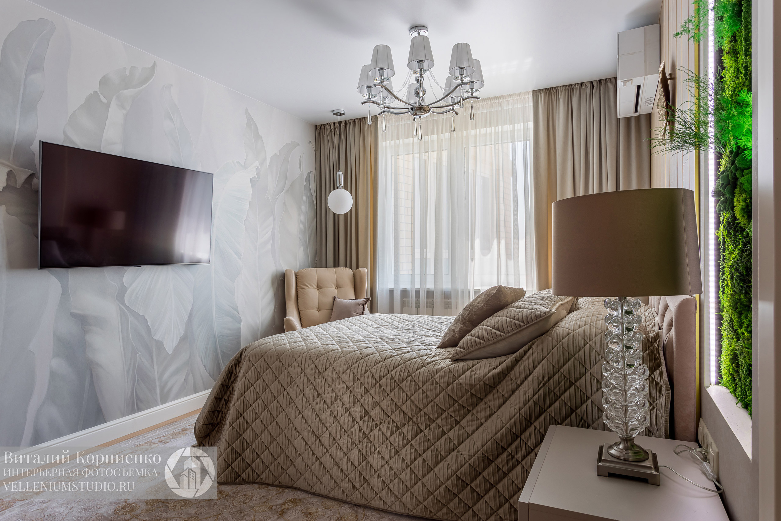 Фотосъемка реализованного дизайн проекта дизайнера интерьера из Анапы. Интерьерный фотограф Краснодар: профессионально по доступным ценам