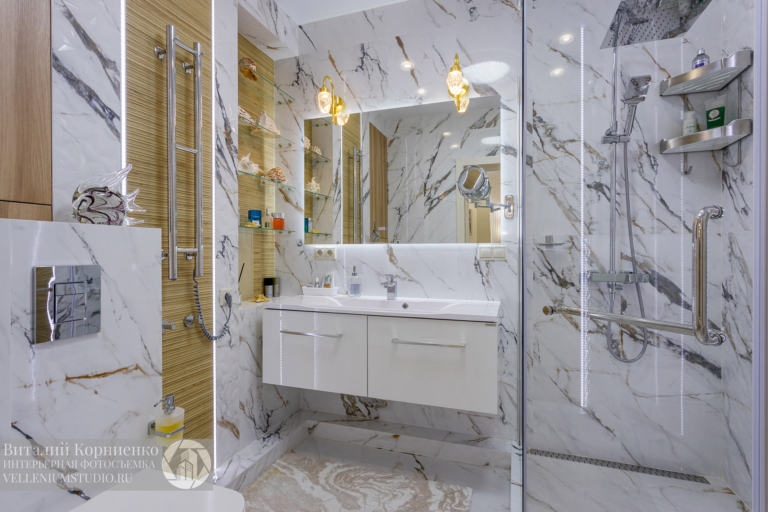 Фотосъемка реализованного дизайн проекта дизайнера интерьера из Анапы. Интерьерный фотограф Краснодар: профессионально по доступным ценам