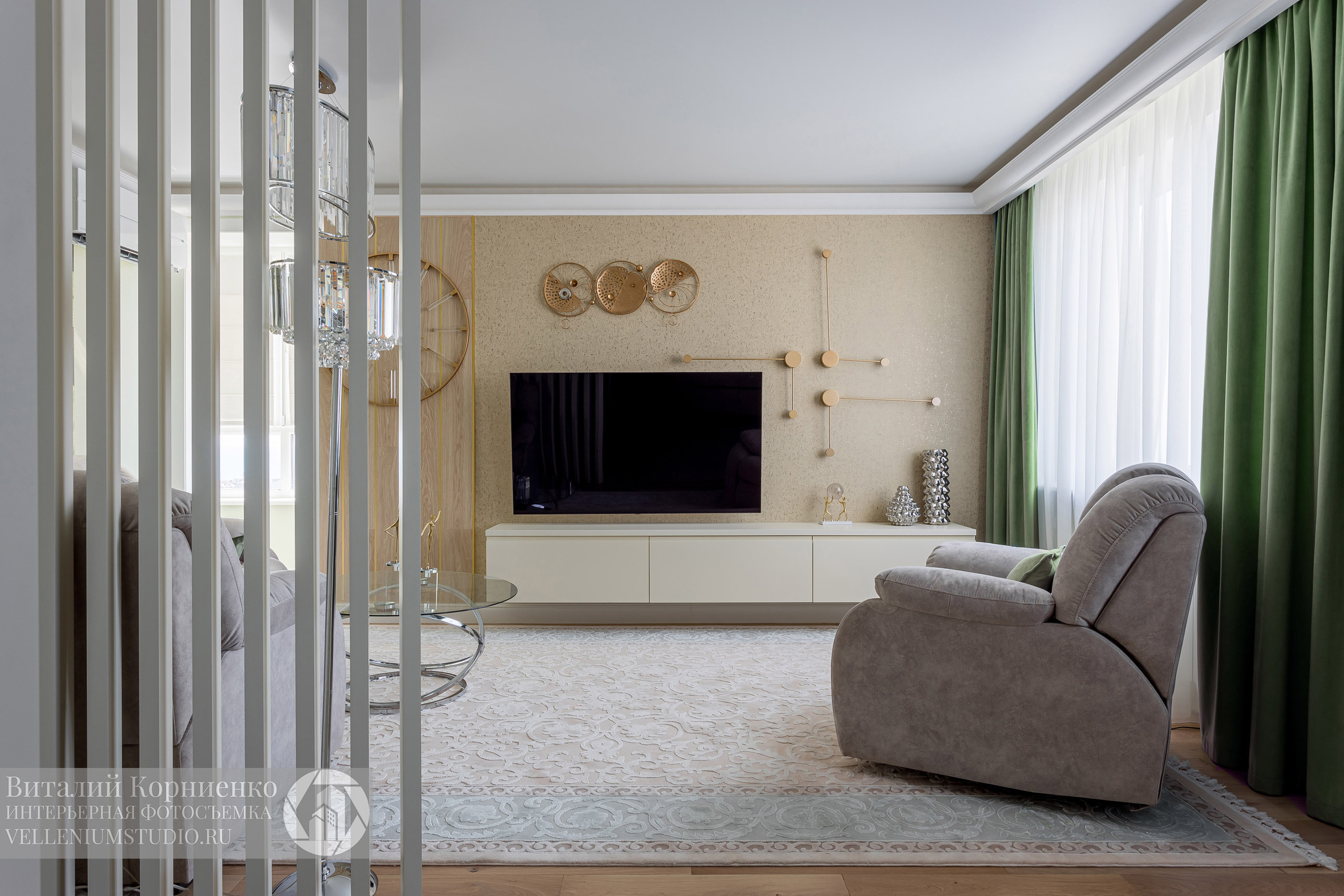 Фотосъемка реализованного дизайн проекта дизайнера интерьера из Анапы. Интерьерный фотограф Краснодар: профессионально по доступным ценам