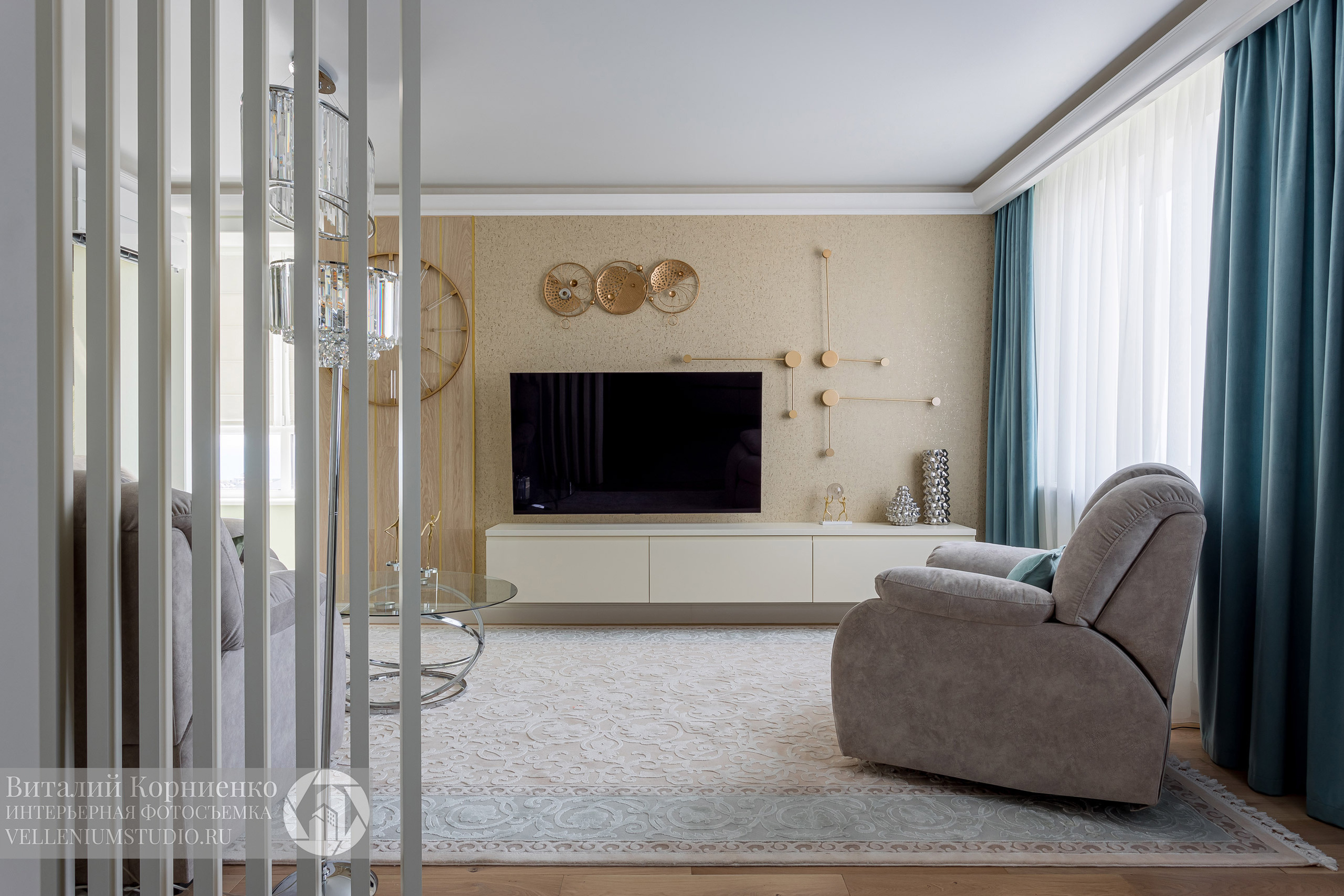 Фотосъемка реализованного дизайн проекта дизайнера интерьера из Анапы. Интерьерный фотограф Краснодар: профессионально по доступным ценам