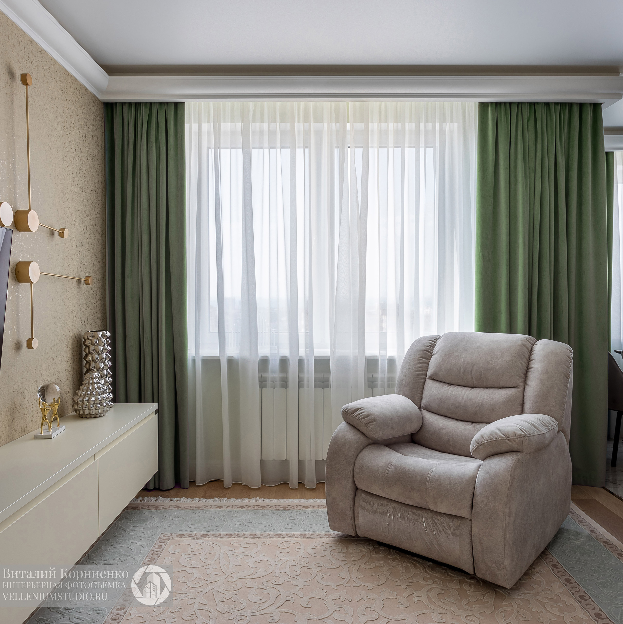 Фотосъемка реализованного дизайн проекта дизайнера интерьера из Анапы. Интерьерный фотограф Краснодар: профессионально по доступным ценам