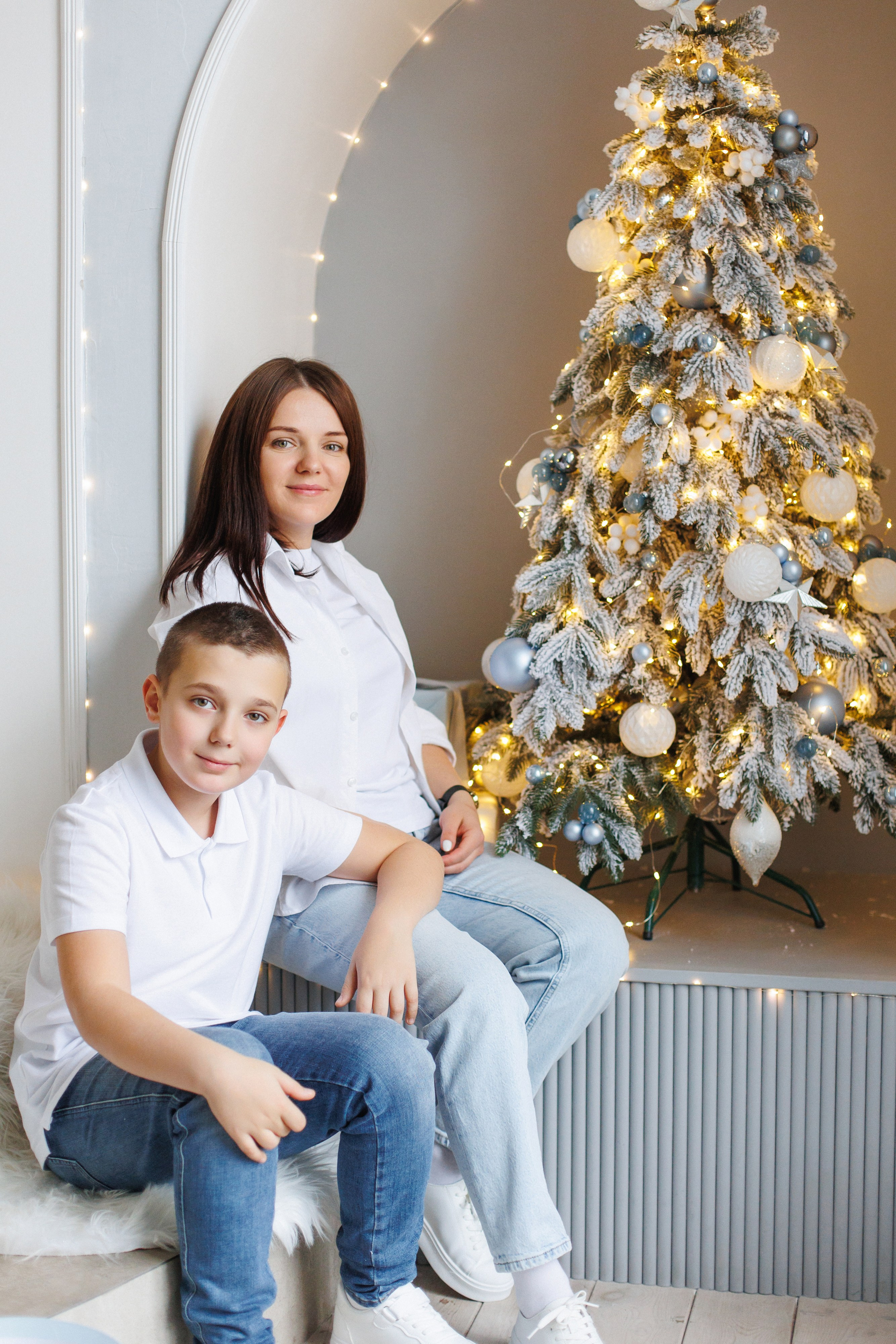 Новогодняя семейная фотосессия Щелково фотостудия Щелково фотограф Щелково