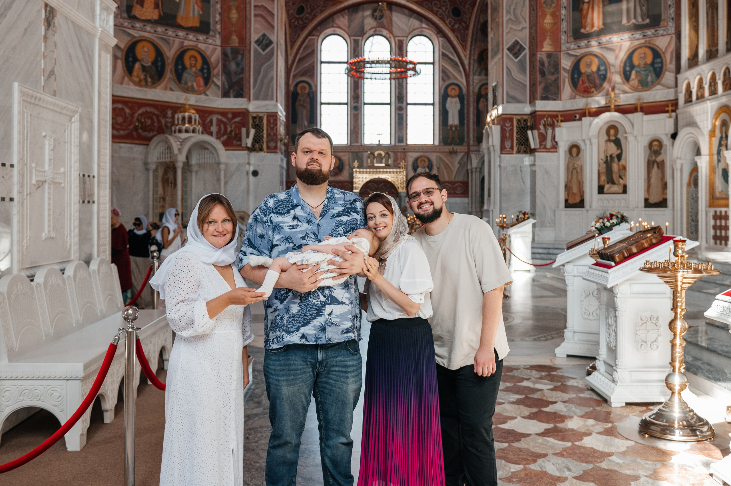 Крещение Ксении. Александро-Невский собор. Свадебный и семейный фотограф в Волгограде Семисотнова Камилла