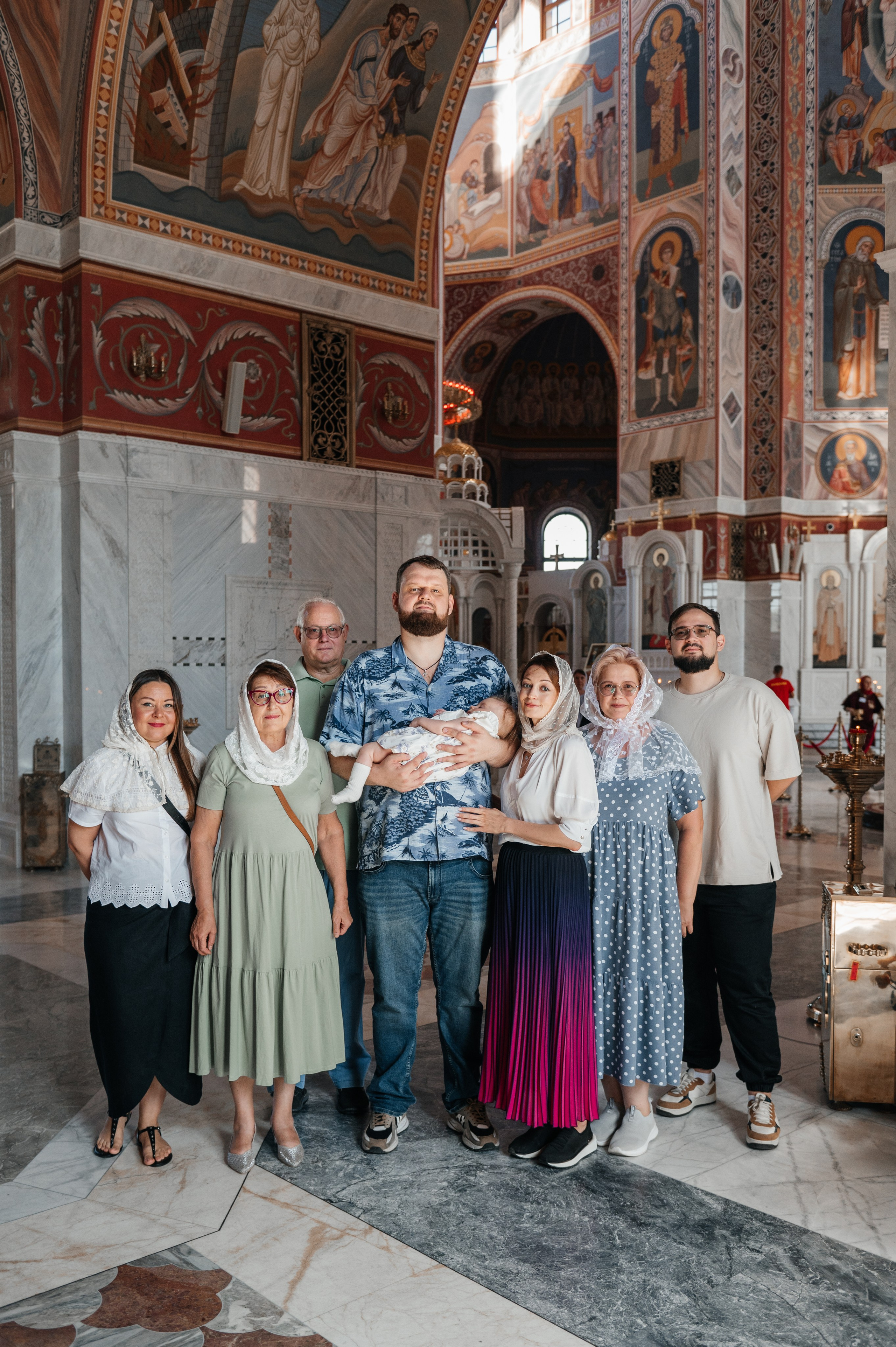 Крещение Ксении. Александро-Невский собор. Свадебный и семейный фотограф в Волгограде Семисотнова Камилла