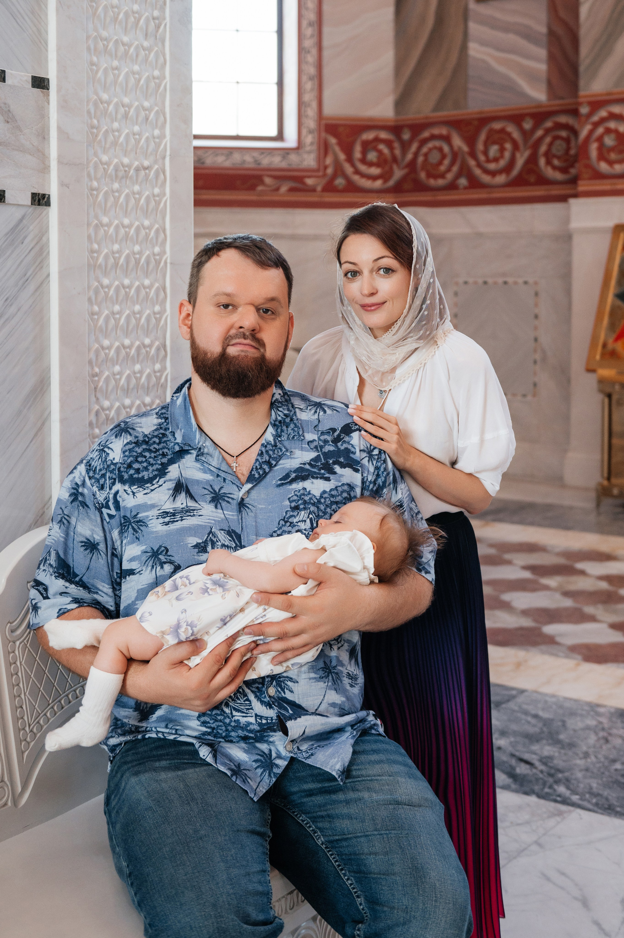 Крещение Ксении. Александро-Невский собор. Свадебный и семейный фотограф в Волгограде Семисотнова Камилла