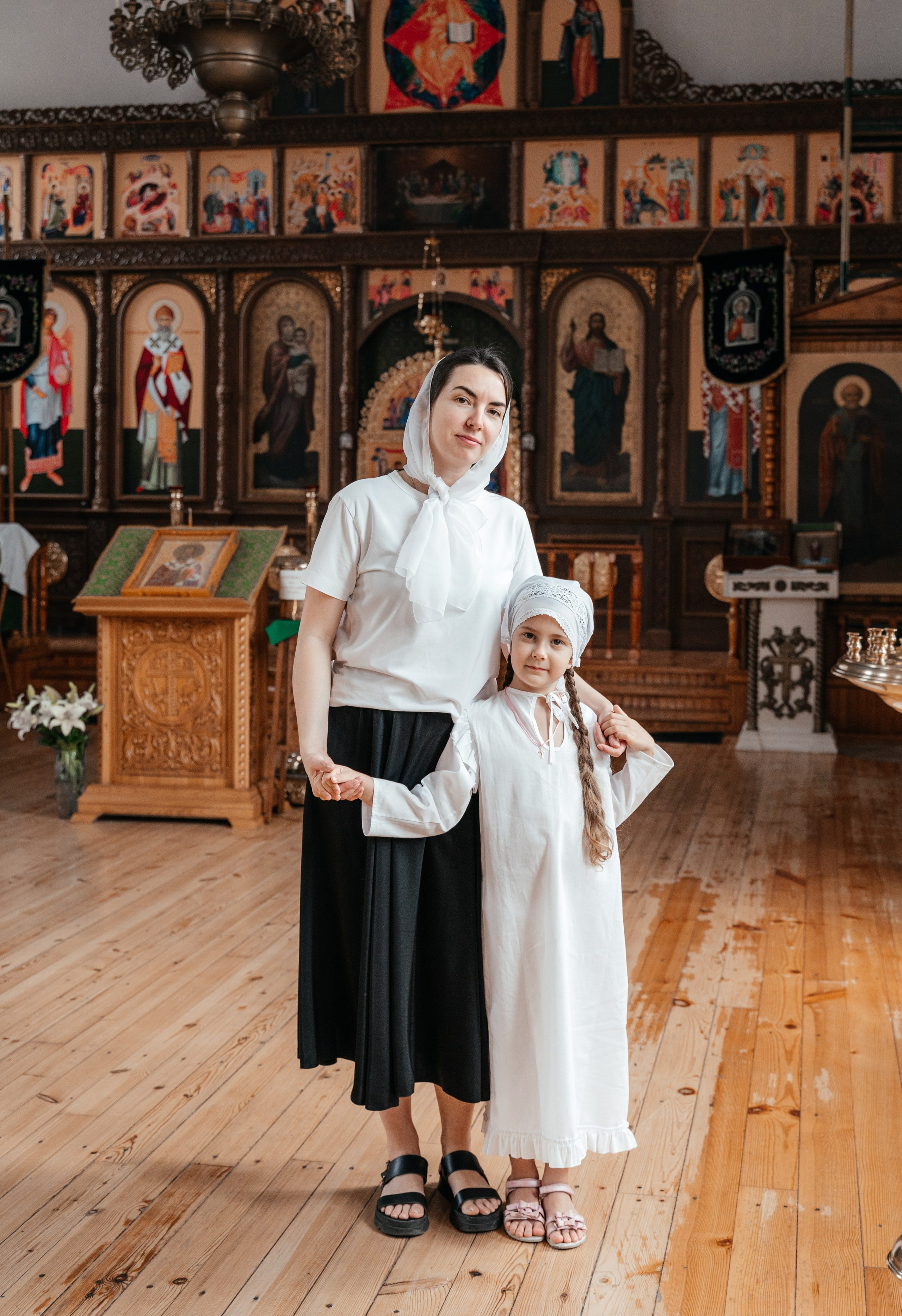 Крещение Киры. Храм Святителя Николая Чудотворца. Краснослободск. Свадебный и семейный фотограф в Волгограде Семисотнова Камилла