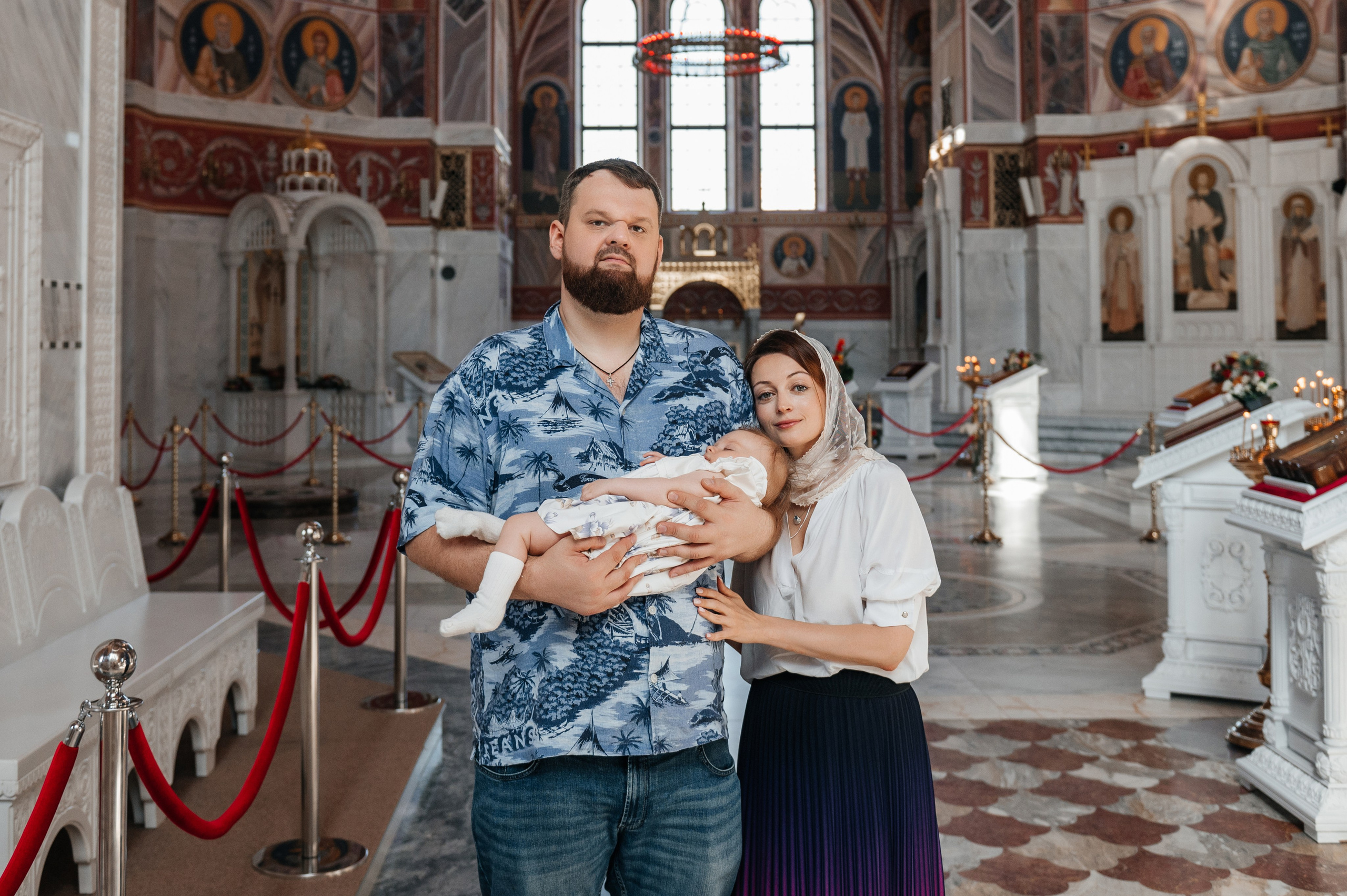 Крещение Ксении. Александро-Невский собор. Свадебный и семейный фотограф в Волгограде Семисотнова Камилла