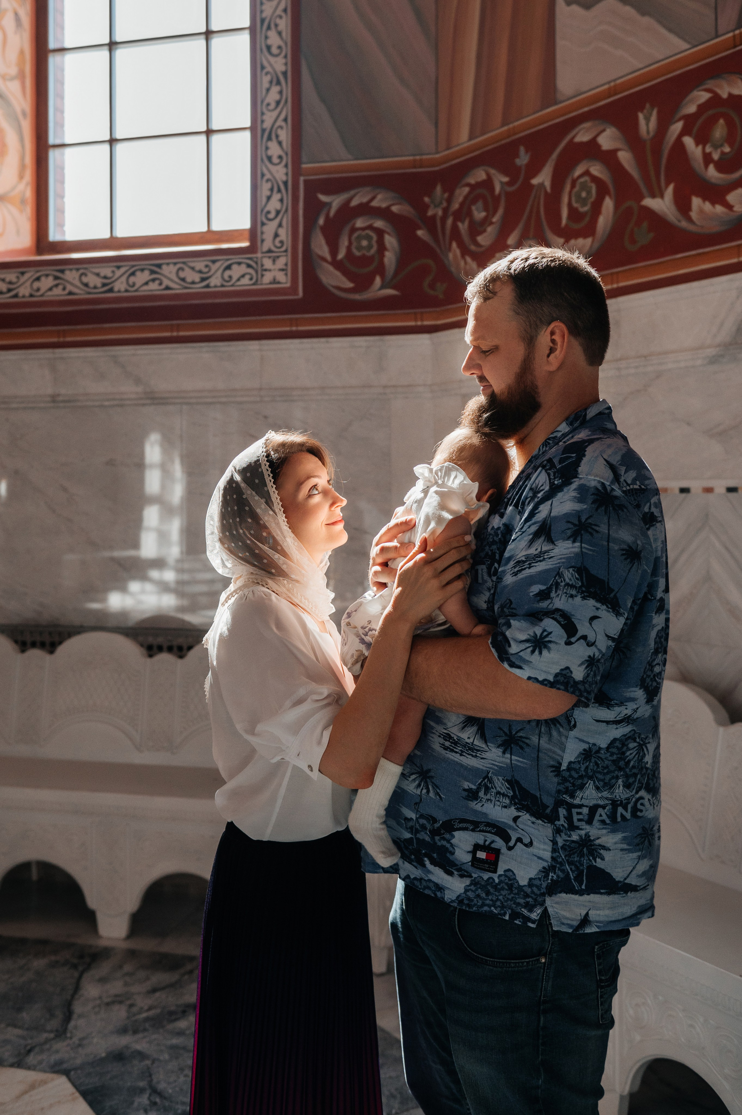 Крещение Ксении. Александро-Невский собор. Свадебный и семейный фотограф в Волгограде Семисотнова Камилла