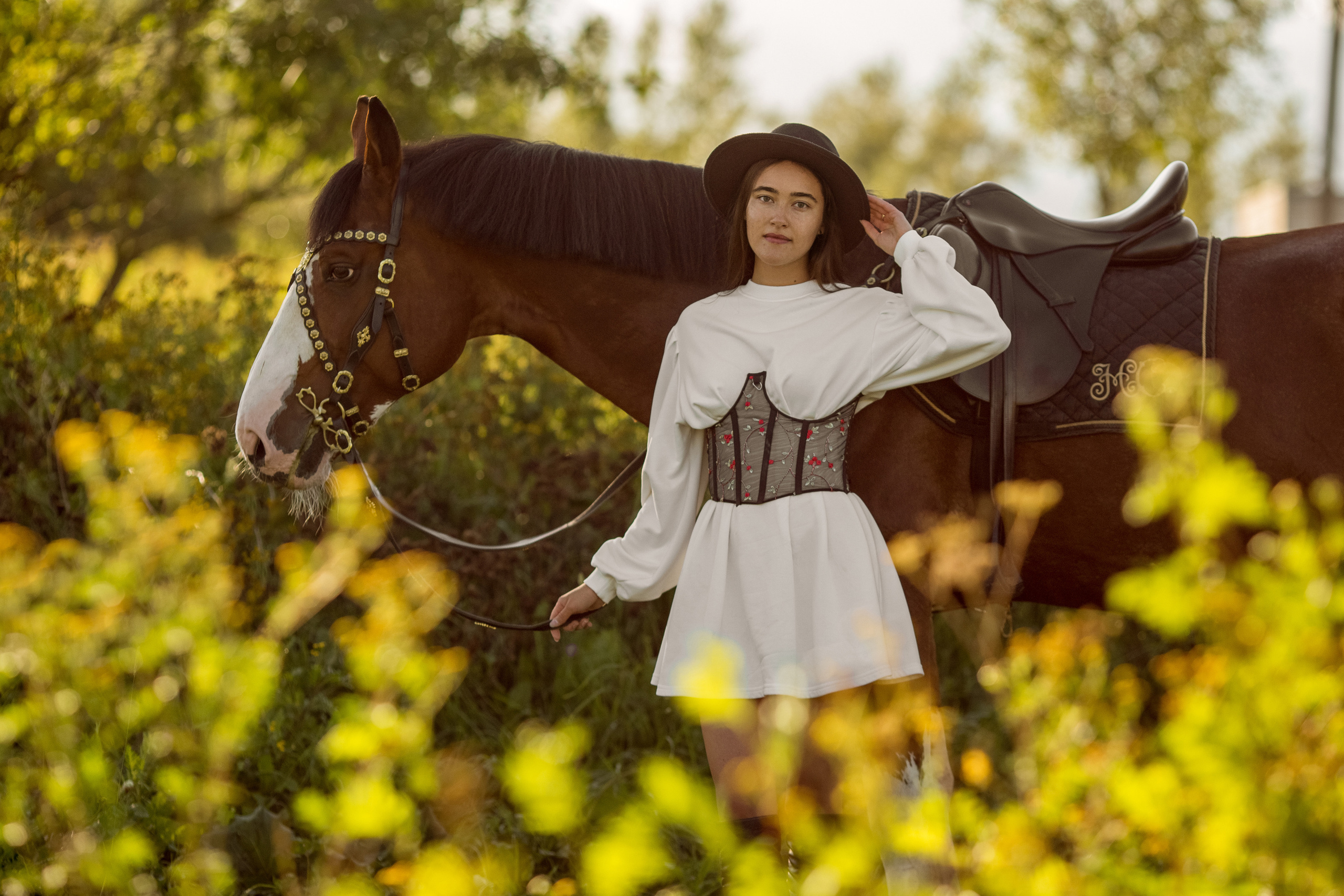 Фотосессия с лошадью в движении