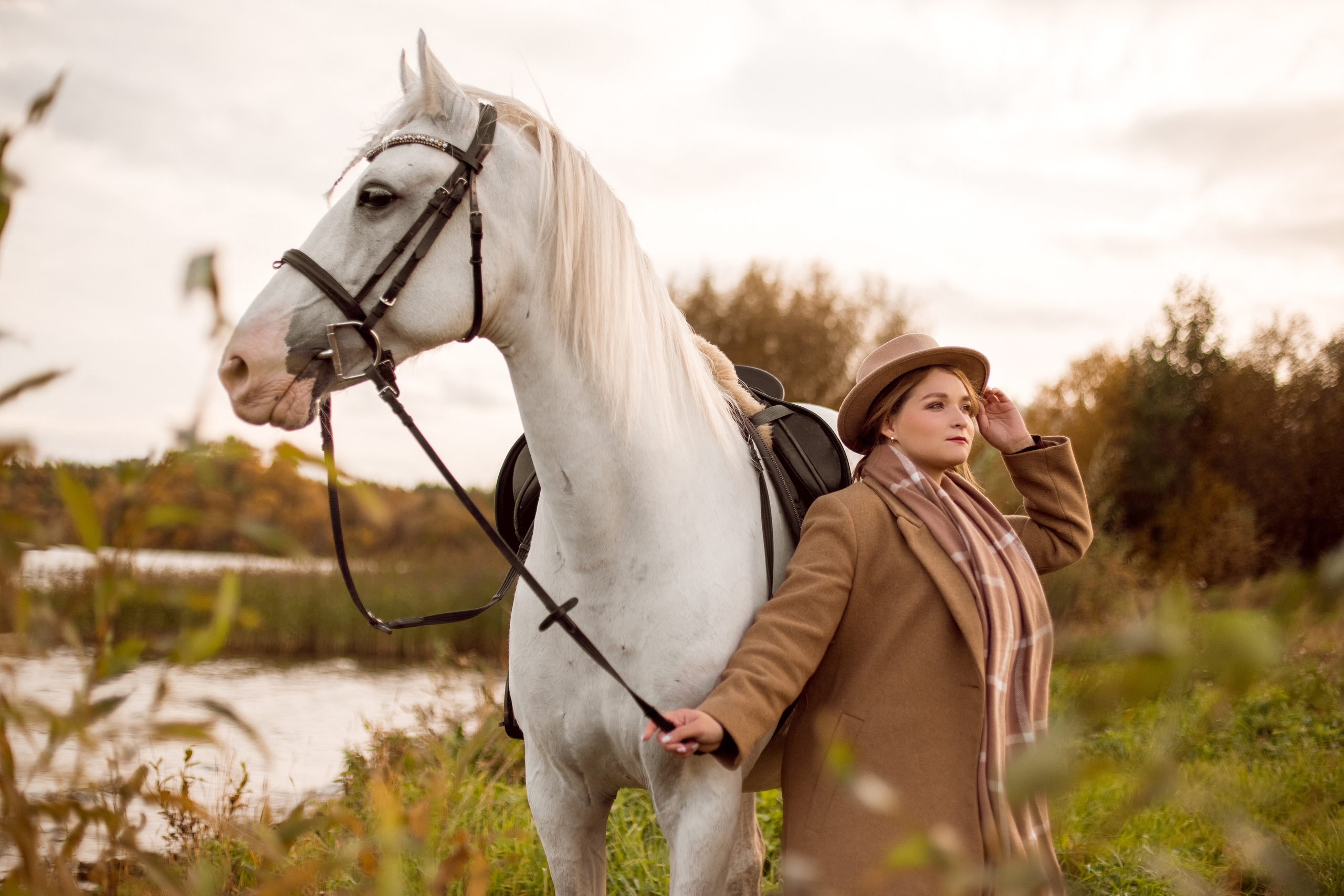 Осенняя фотосессия с лошадью