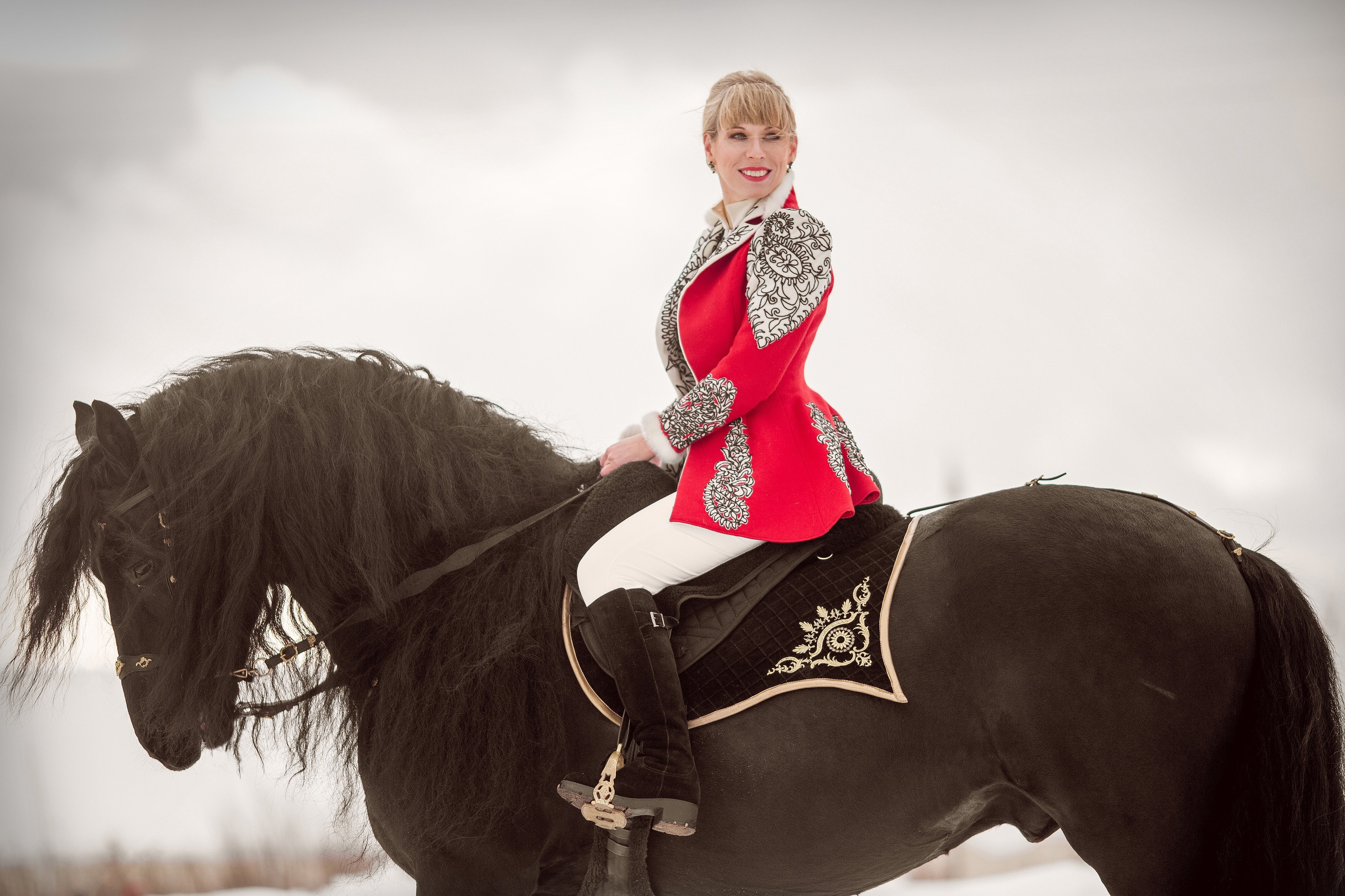 Фотосессия с фризом зимой