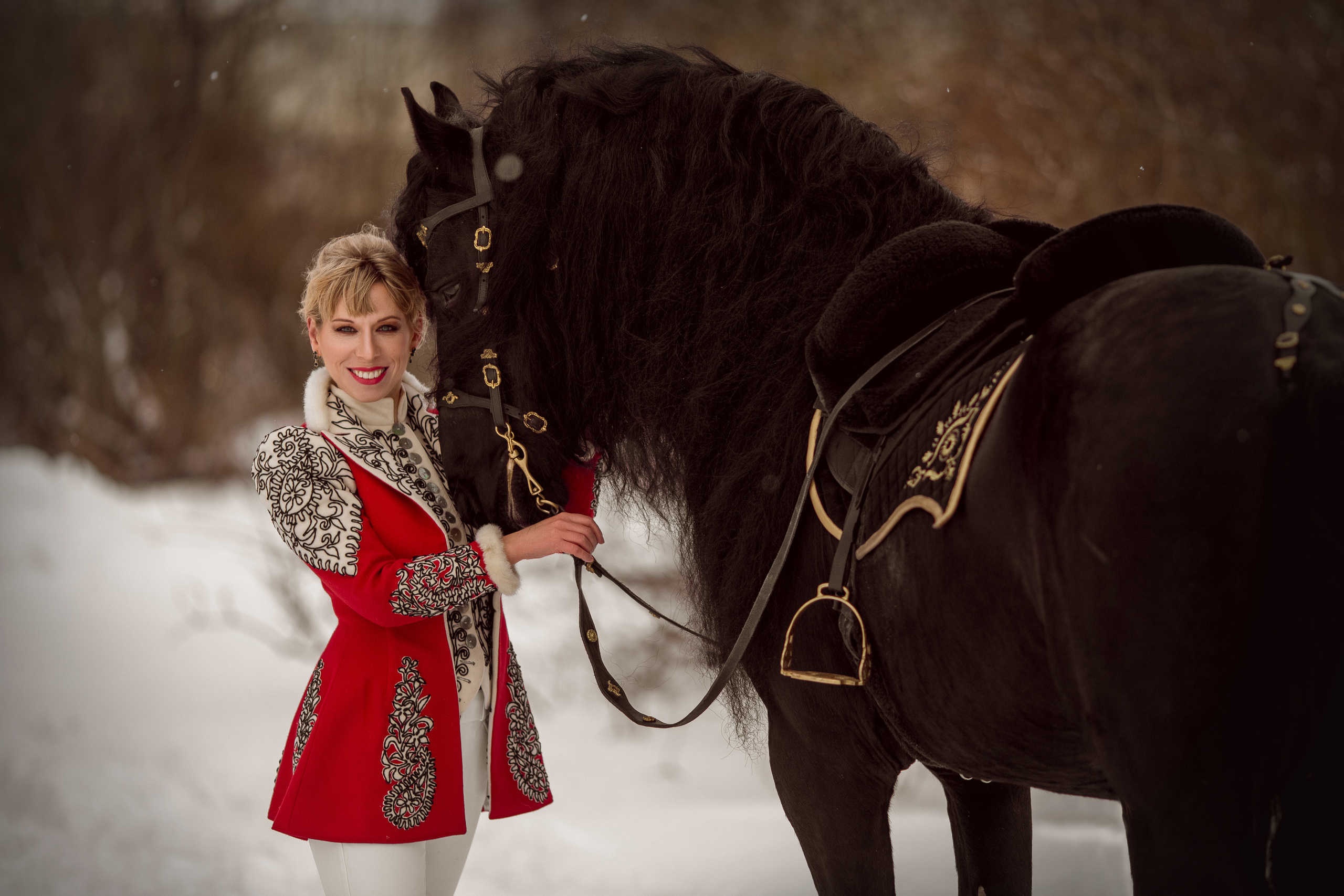 Фотосессия с фризом зимой