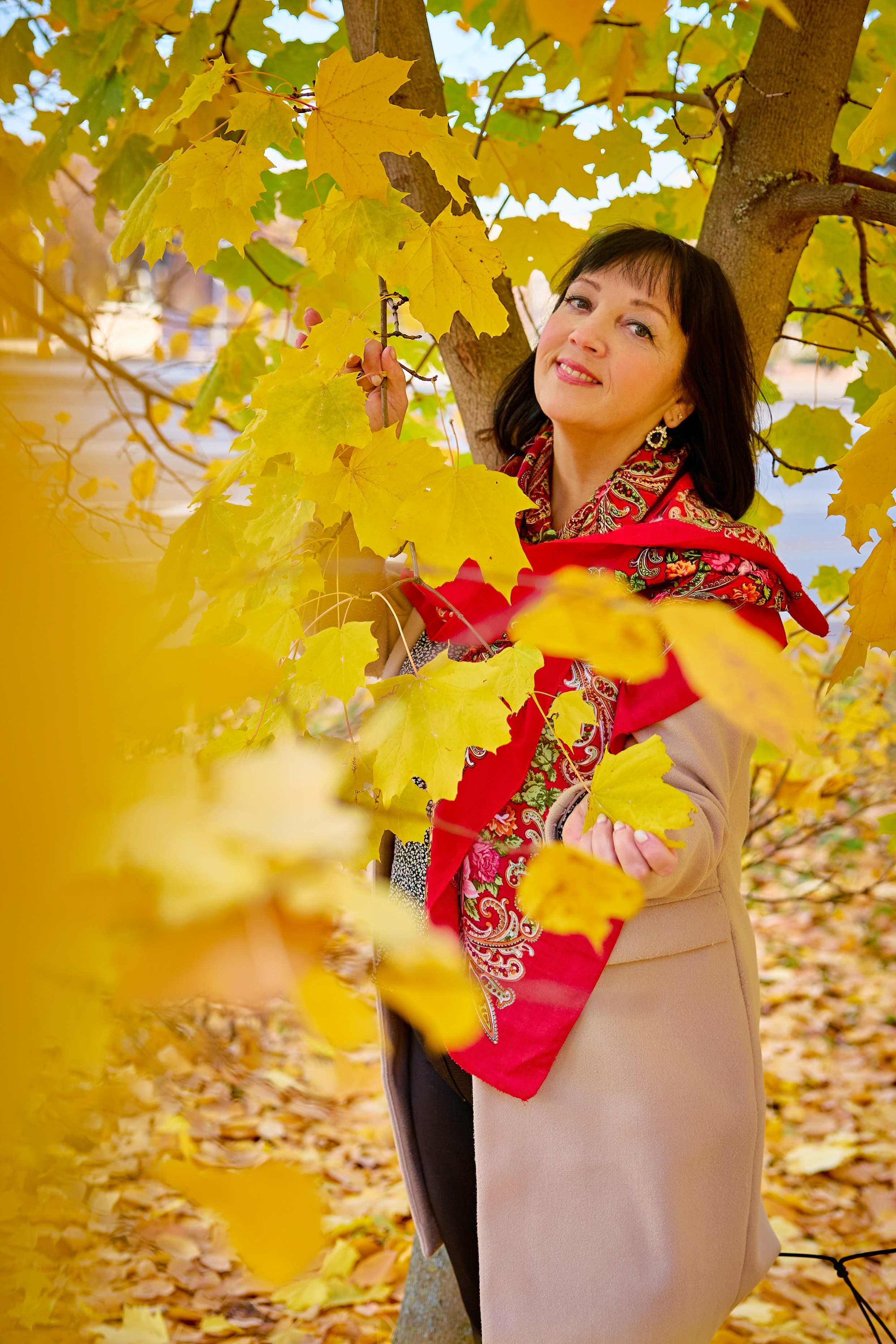 Осенняя съемка. Наталия. Фотограф Люся Воробьева
