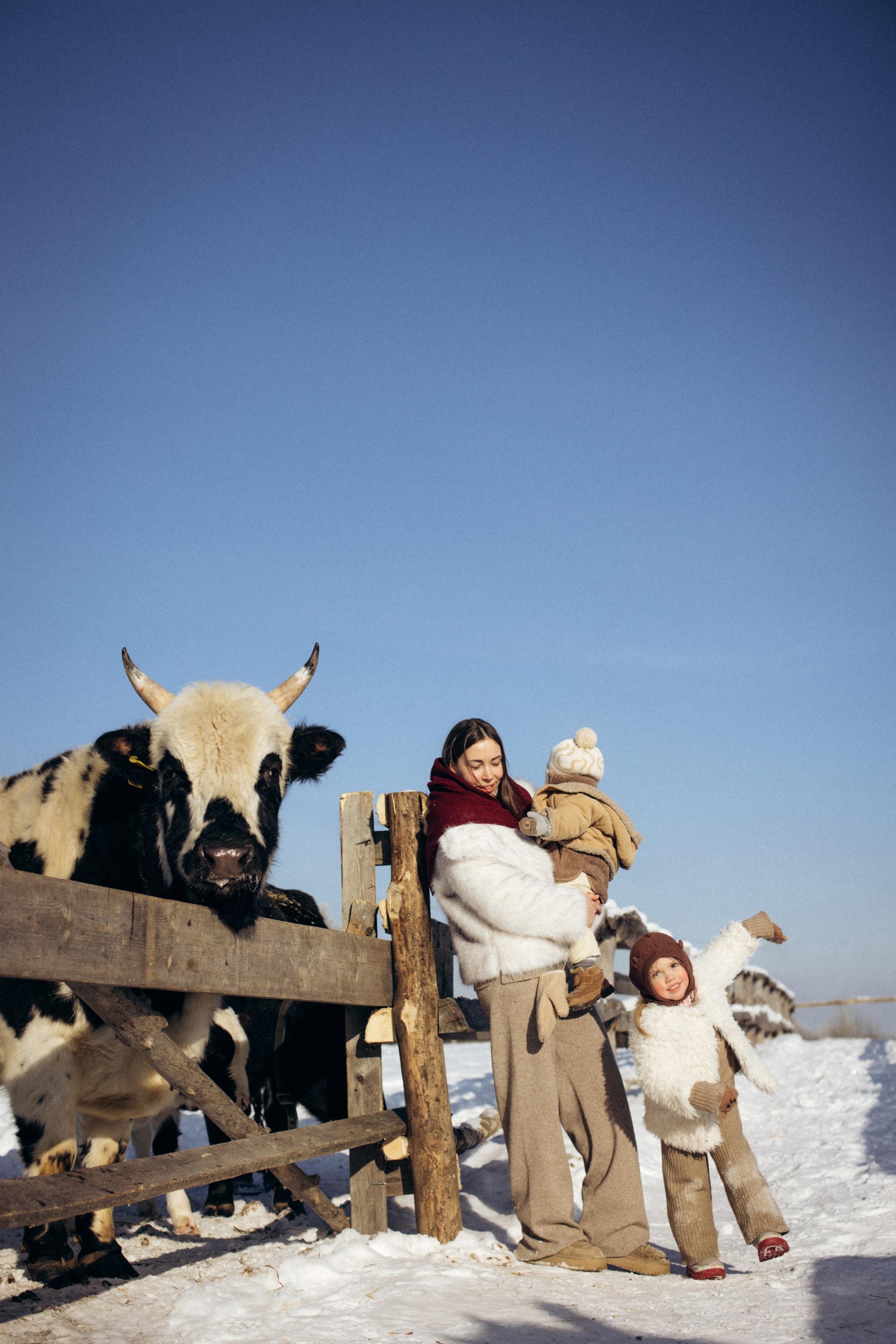 Настя с Сашей и Полей на ферме. Klerout Photographer