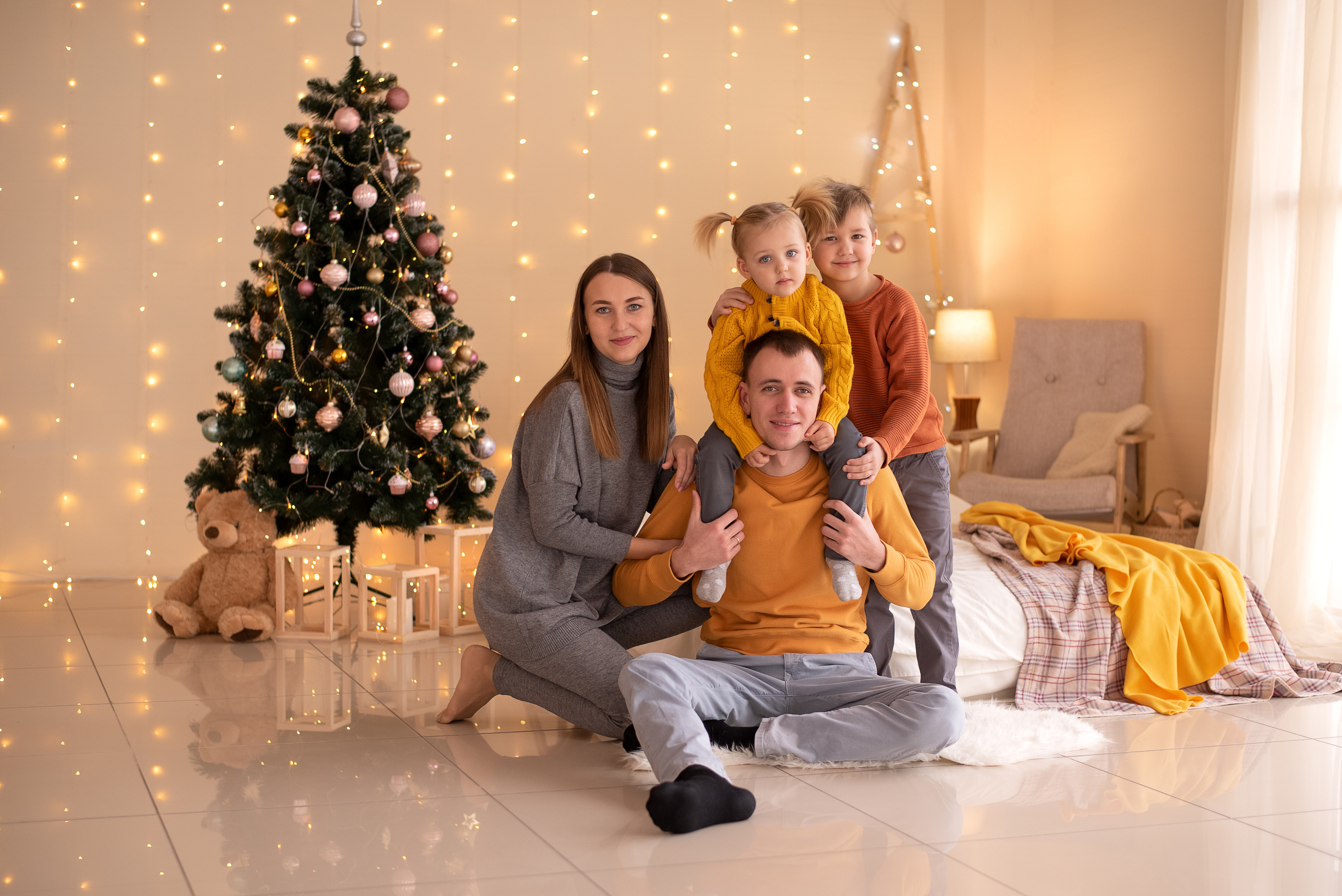 Красивая, новогодняя история 2021. Семейный и детский фотограф Наталья Горда