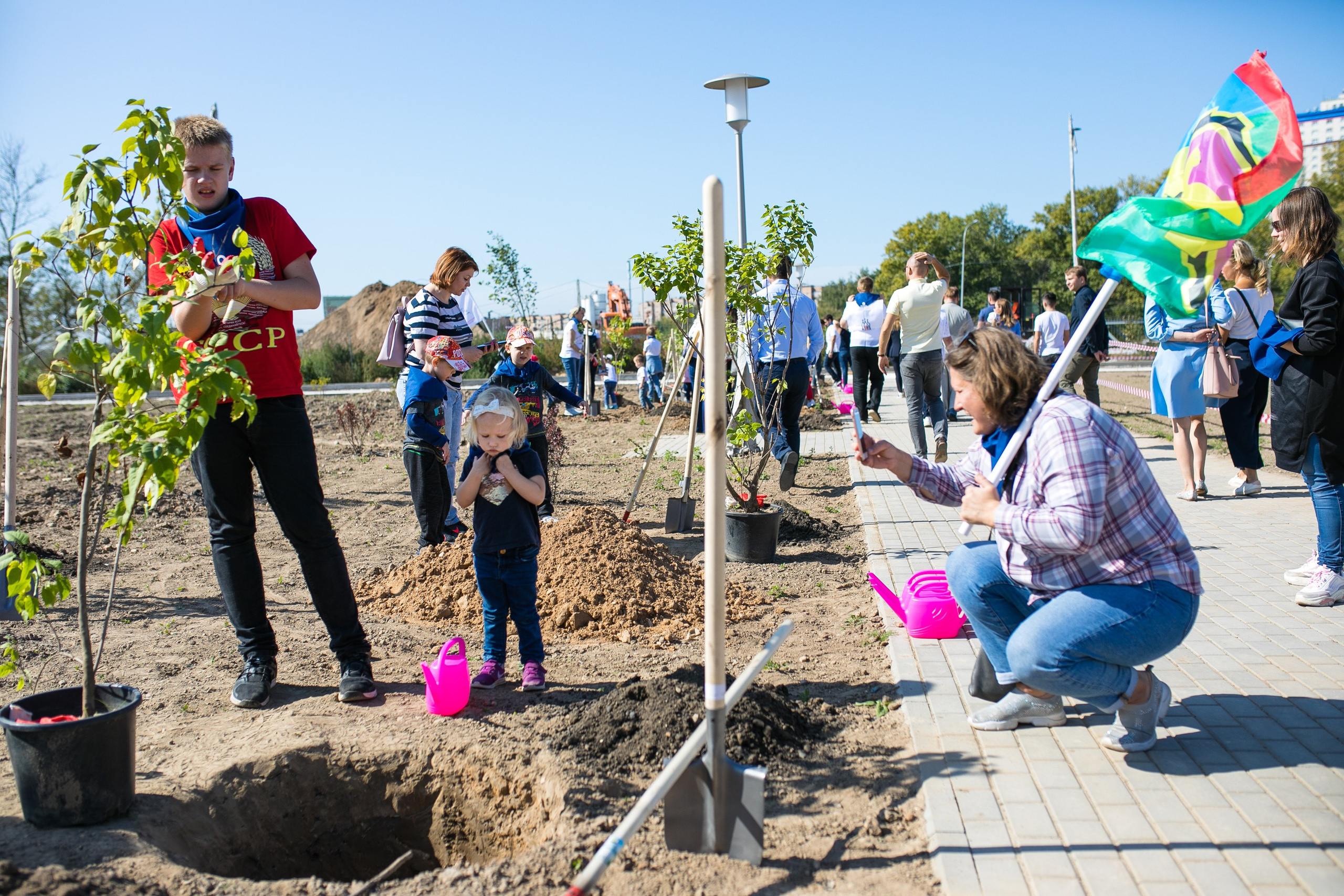 Экологическая акция «Акварельная аллея» ТРЦ Акварель Парк г. Пушкино. Портретный фотограф в Москве Анна Лукерьина