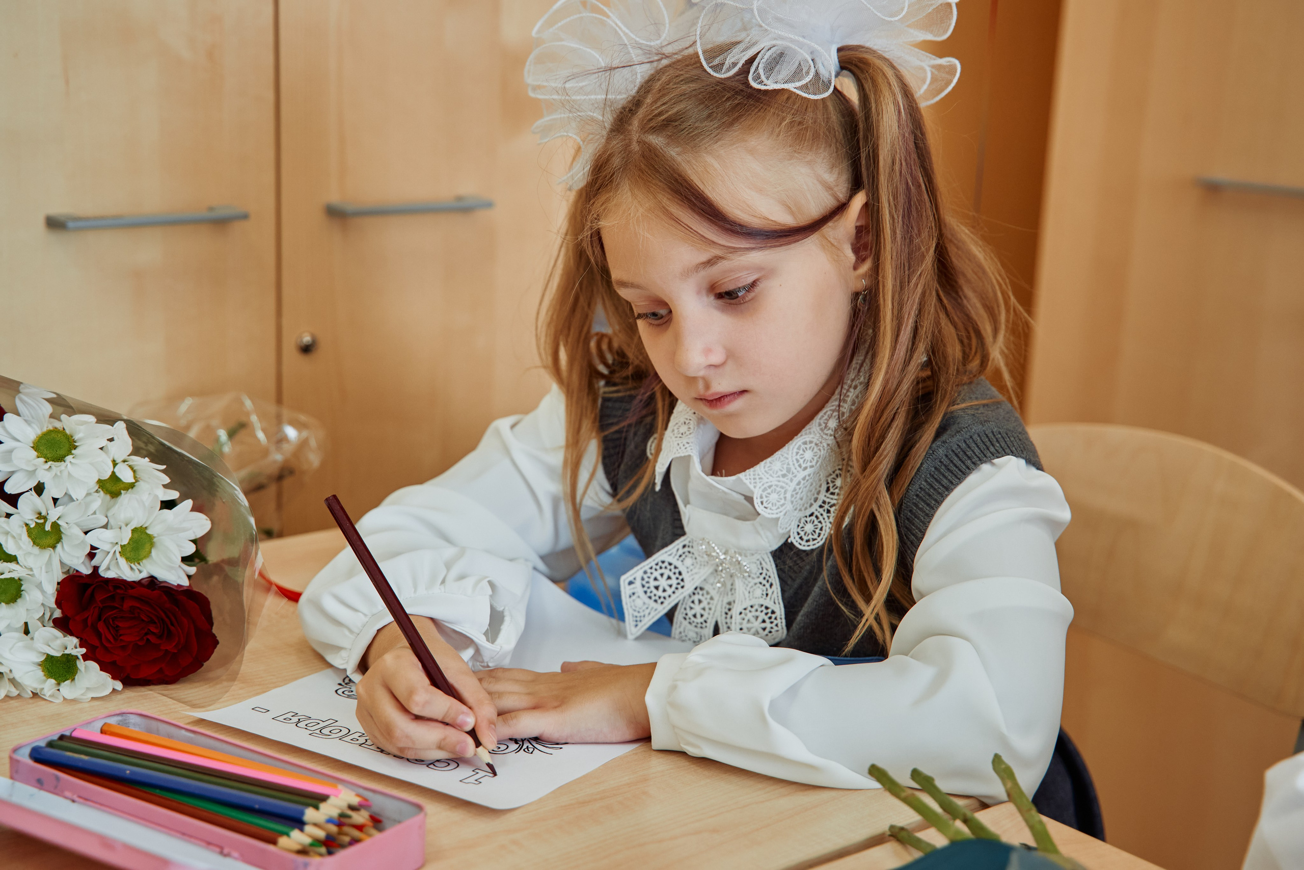 1 сентября 1Ж класс. Фотограф Москва Арина Клокова