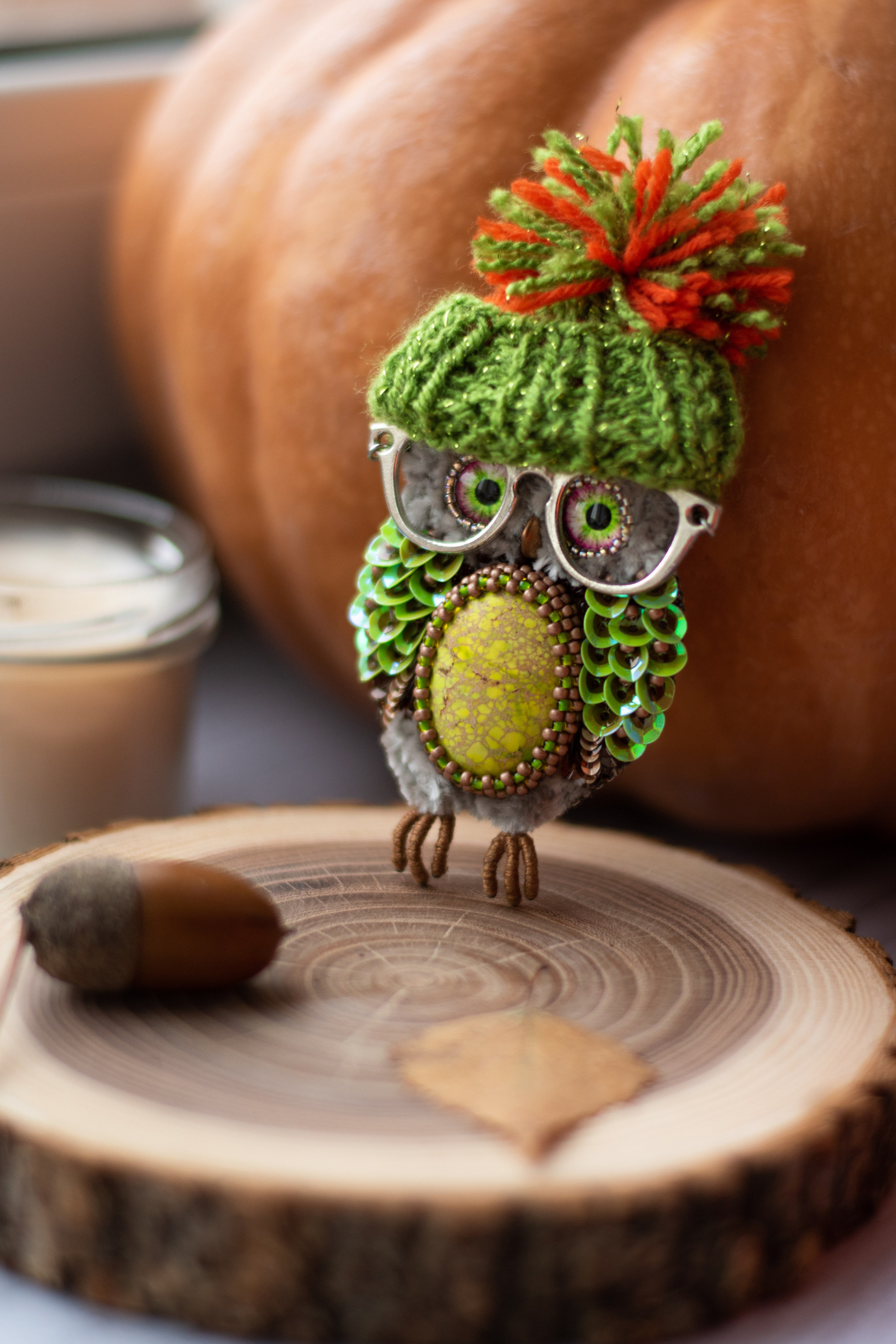 Брошь ручной работы «Совушка». Фотограф Санкт-Петербург | Дарья Першина