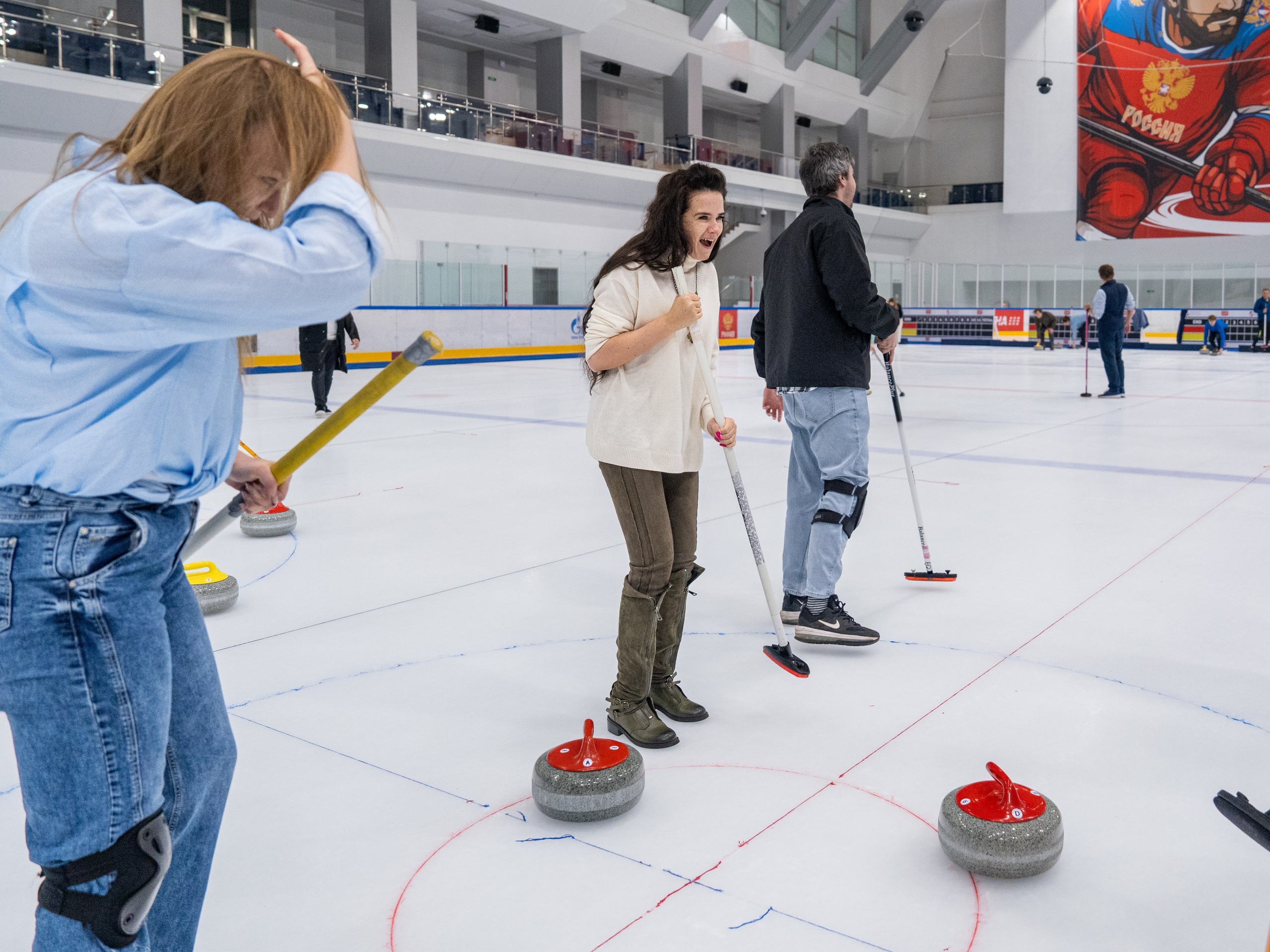 Керлинг для компании Р-Фарм. Репортажный фотограф в Красной Поляне и Сочи Павлюченко Екатерина