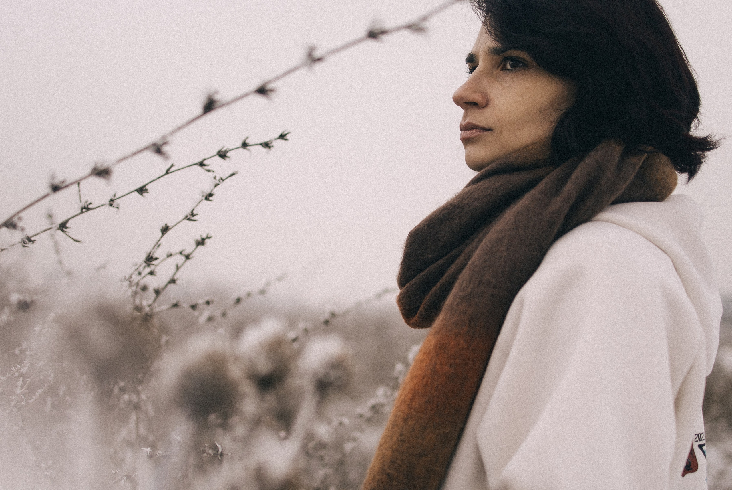 Ксю и снег / Алматы. Фотограф Наталья Гончарова. Снимаю живые портреты в Алматы