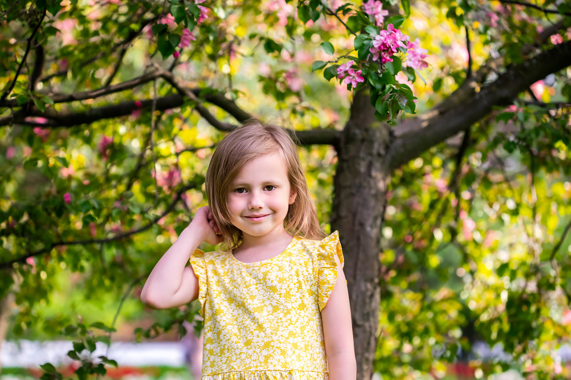 Фотосессия цветения для детей и семей. Галина Шарапова Детский и семейный фотограф Москва