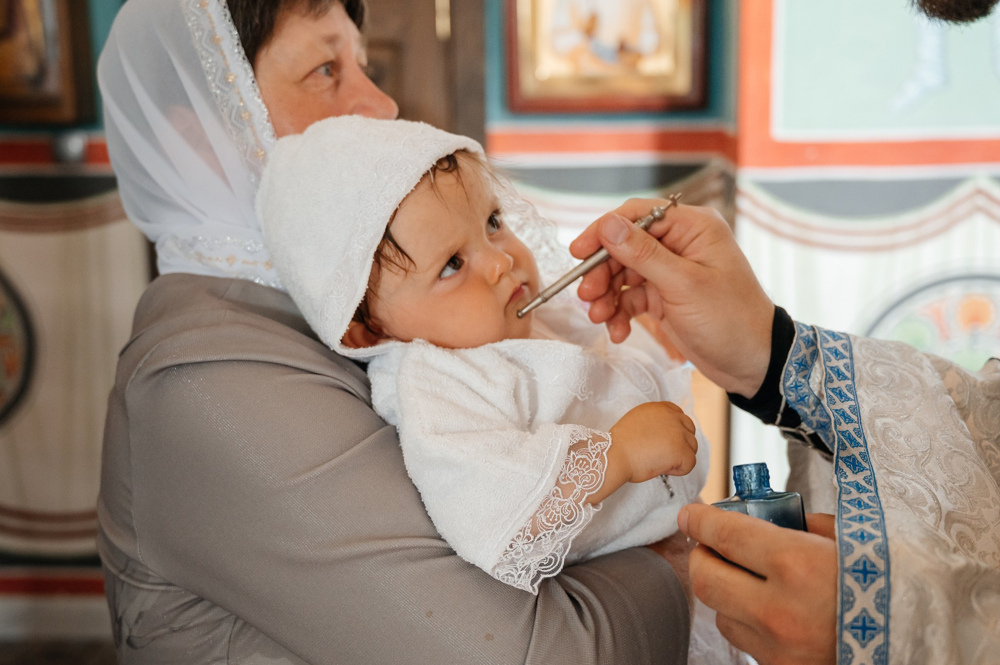 Крещение в храме. Свадебный и семейный фотограф из Санкт-Петербурга Климов Анатолий