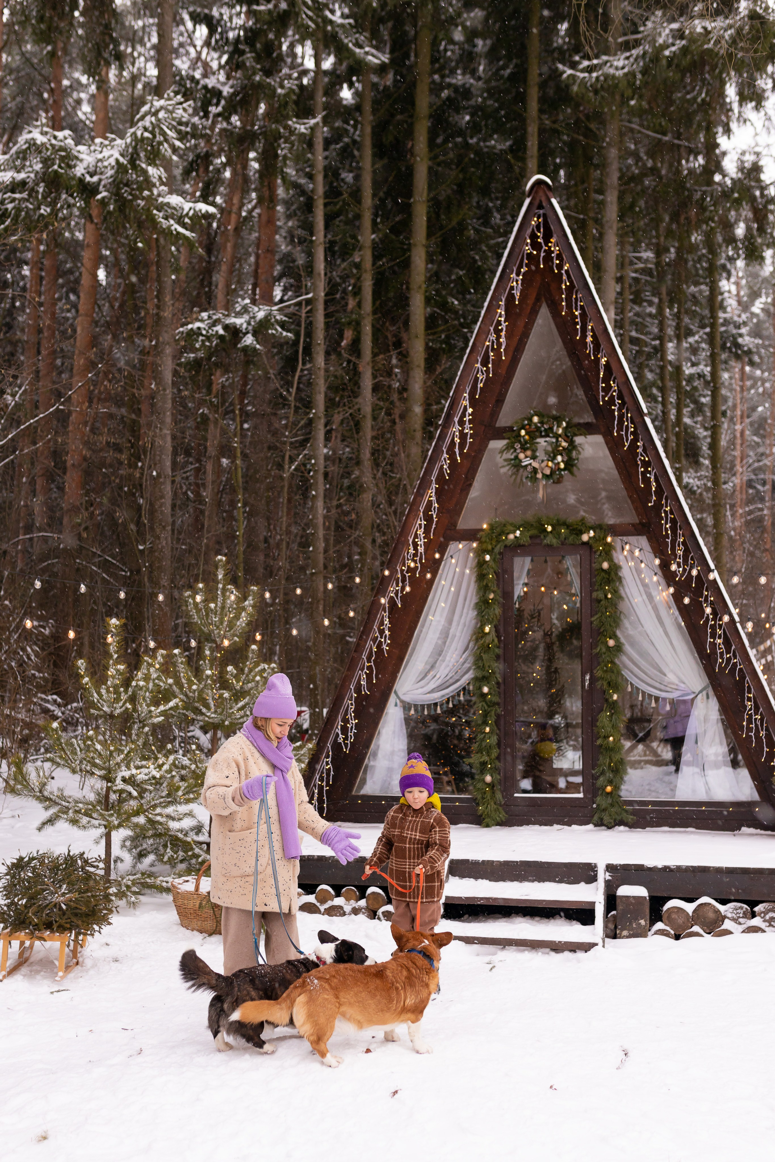 Первый снег в Декабре 2024. Семейный и детский фотограф в городе Подолск МО Крылова Ирина