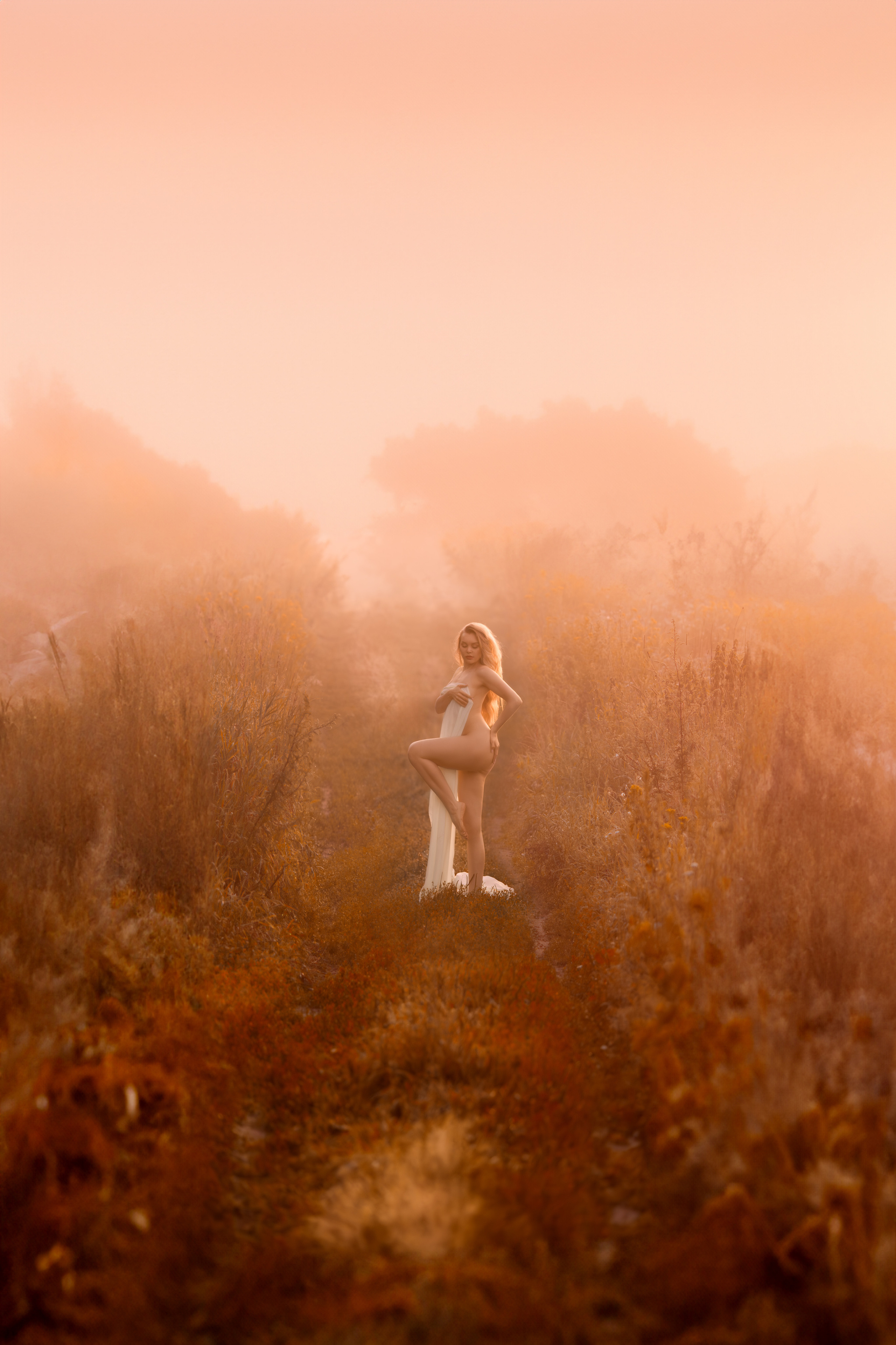 обнаженная фотосессия на природе в Москве 