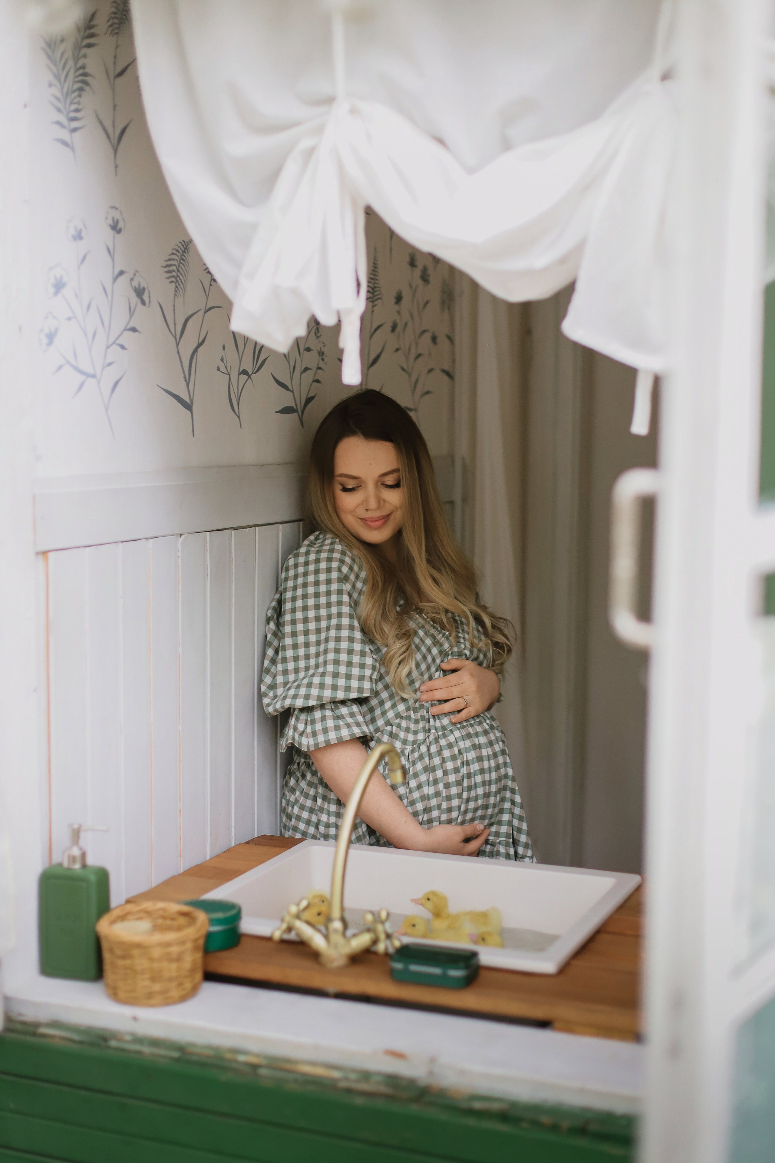 Беременность на даче с утятами. Свадебный, семейный и детский фотограф в Люберцах Зайцева Анастасия
