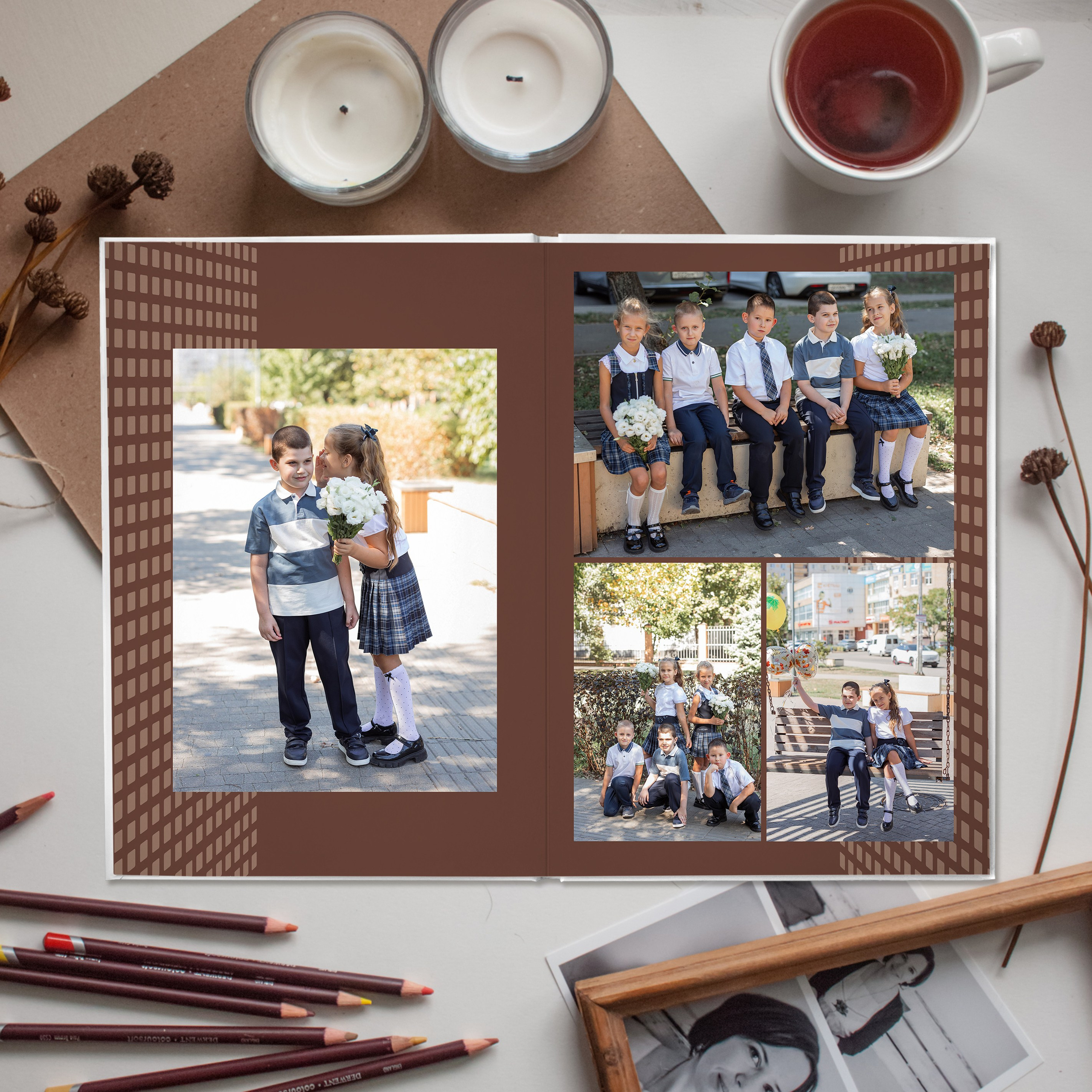 Альбом 1-4 класса (3 разворота). ФОТОГРАФ ВЫПУСКНЫХ АЛЬБОМОВ в Краснодаре Ворчик Татьяна