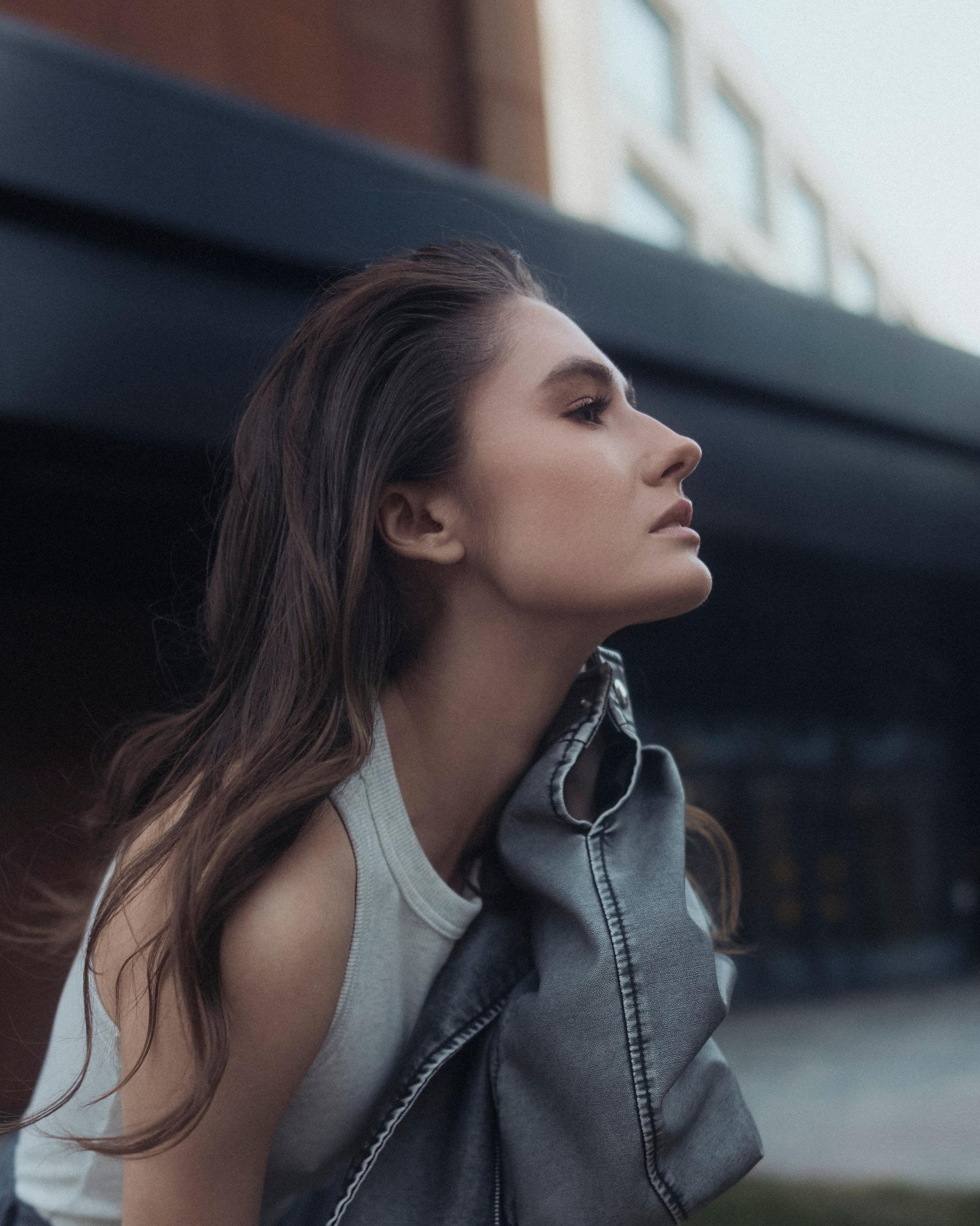 Street photo shoot with Nastya in Kazan near the new IT park