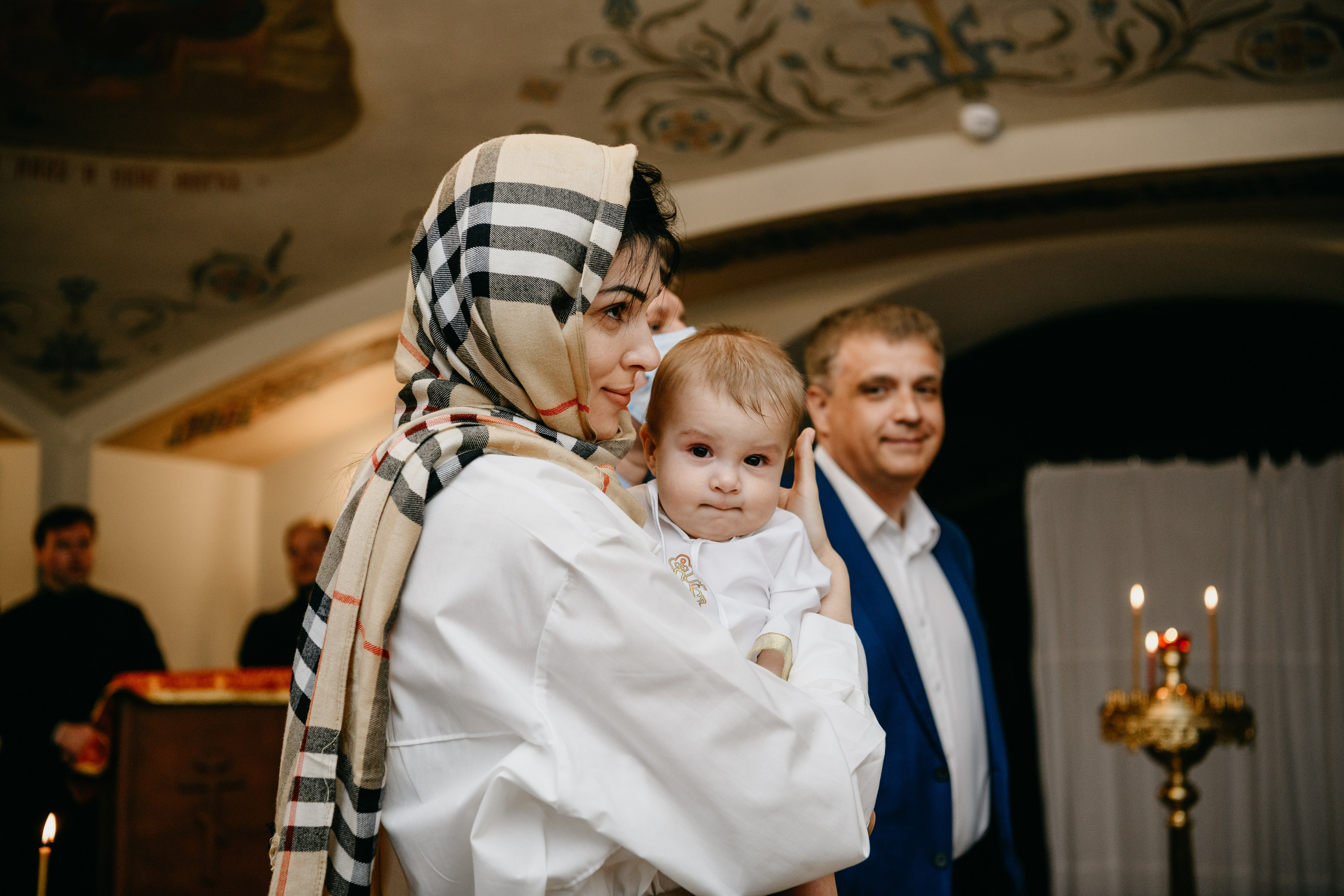 Крещение Александра. Фотограф на выписку из роддома в Москве и МО