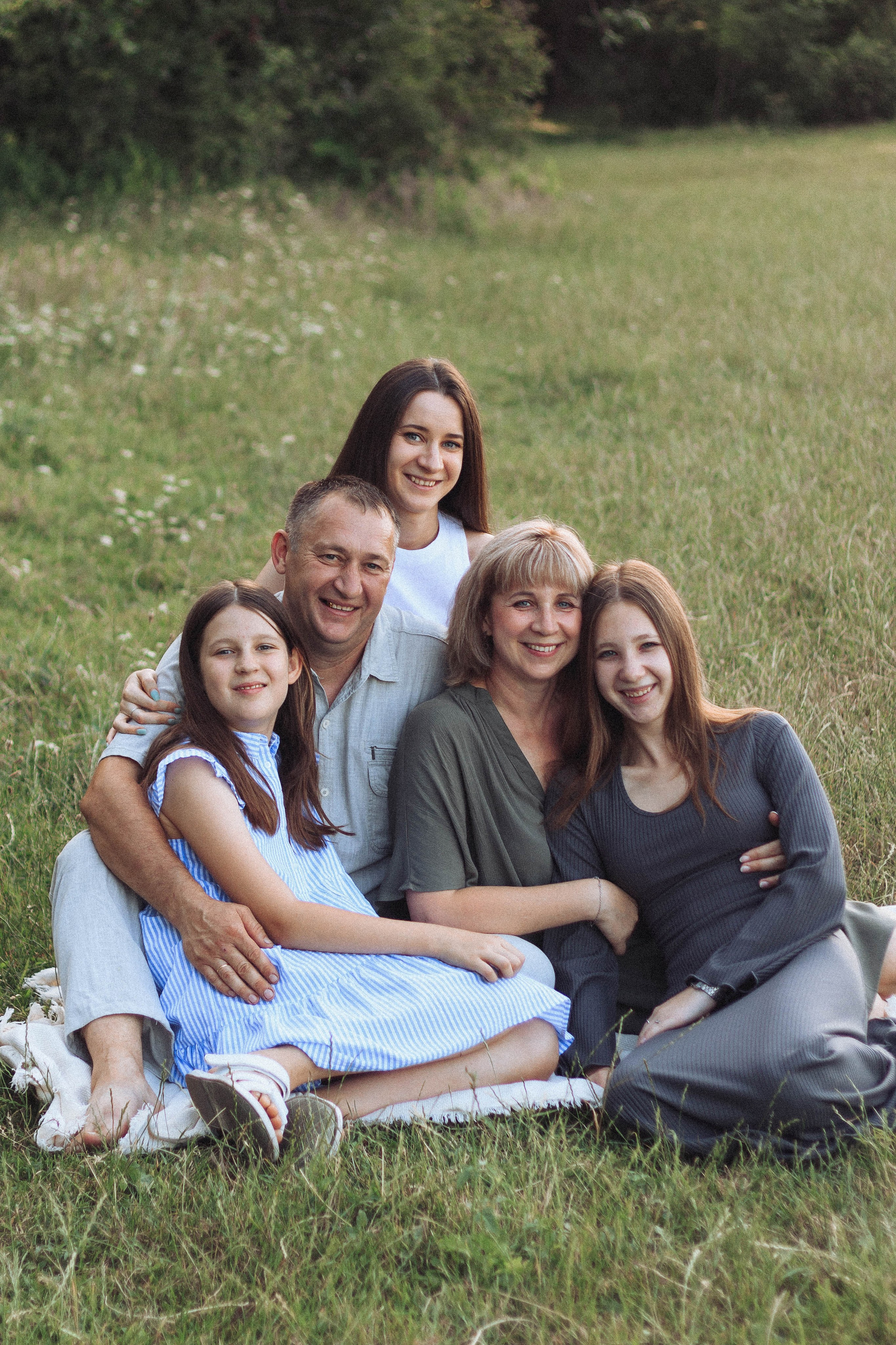 Дмитрий и Наталья с дочками. Фотограф в Краснодаре Ксения Мархинина