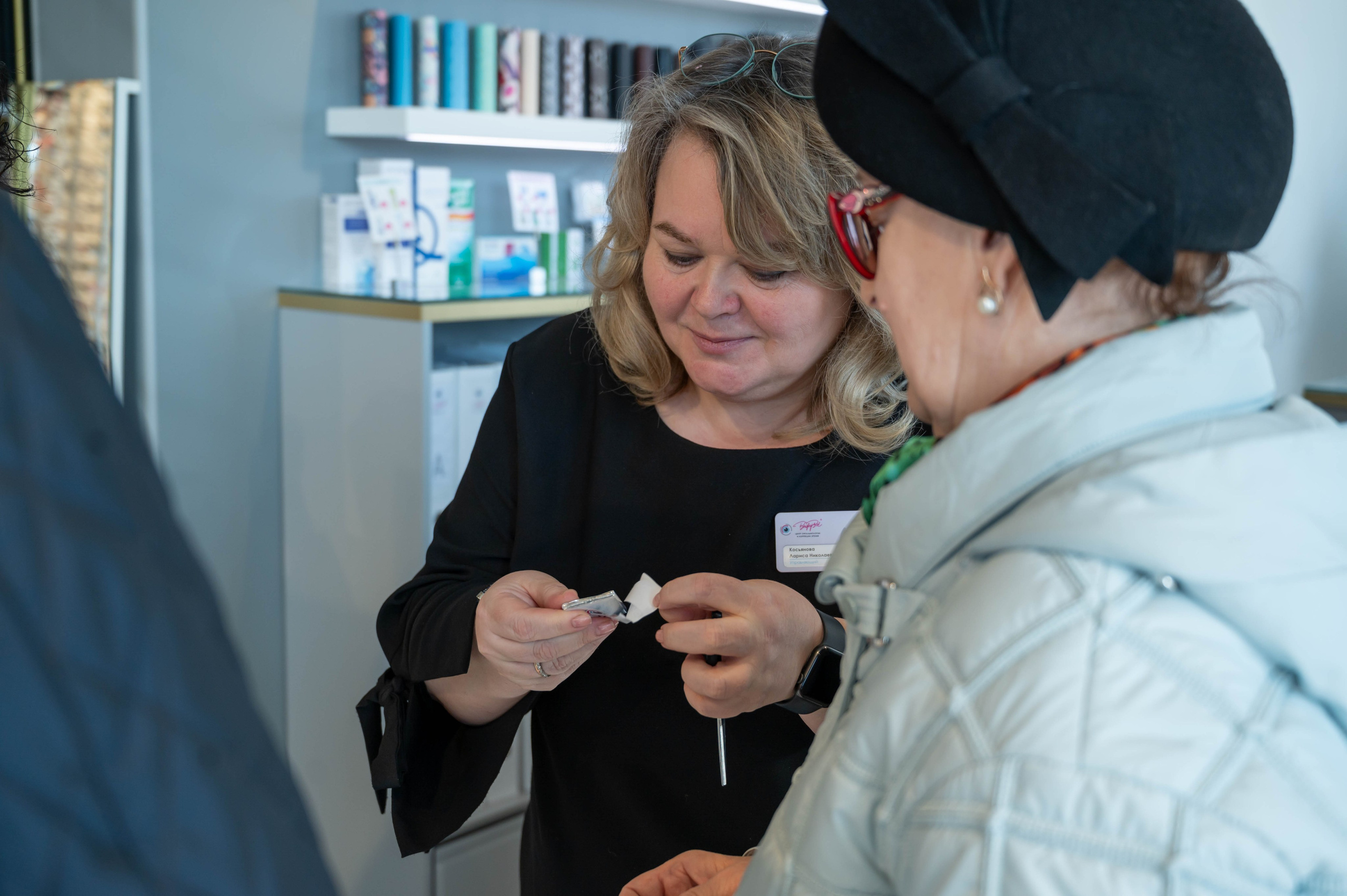 Съёмка открытия оптики