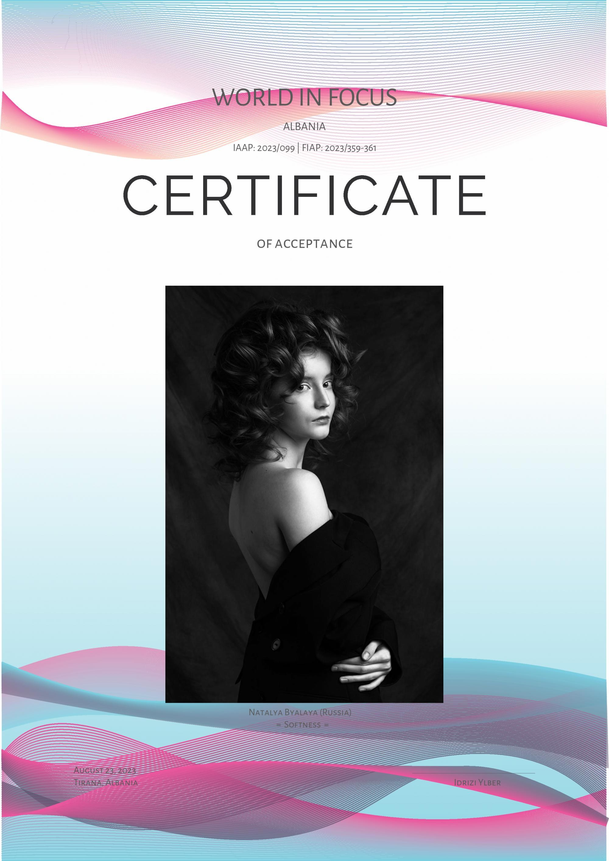 Награды. Портретный фотограф из Санкт-Петербурга Наталья Бялая