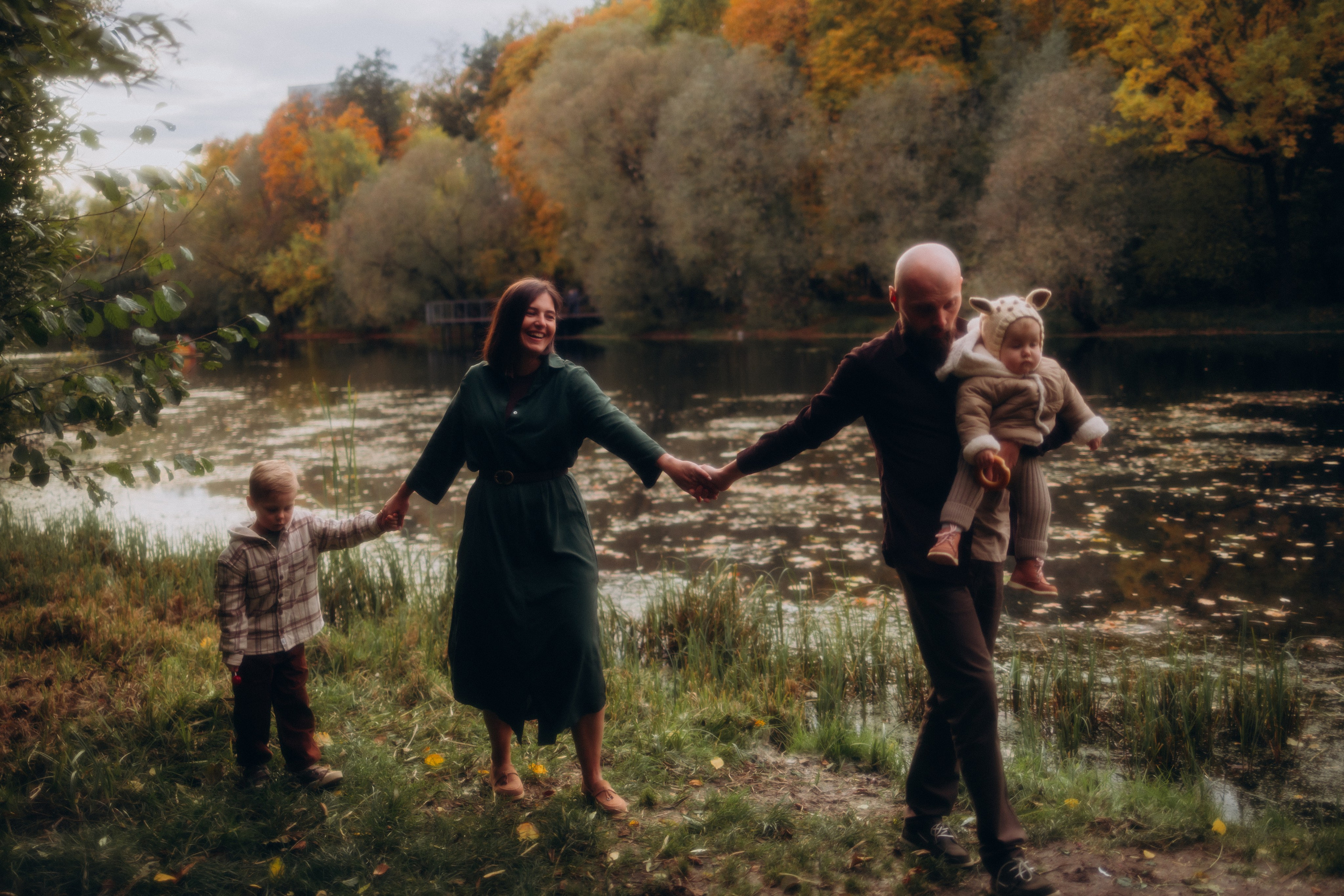 Осенняя семейная фотосессия. Семейный фотограф в Москве и Люберцах Юлия Гуськова