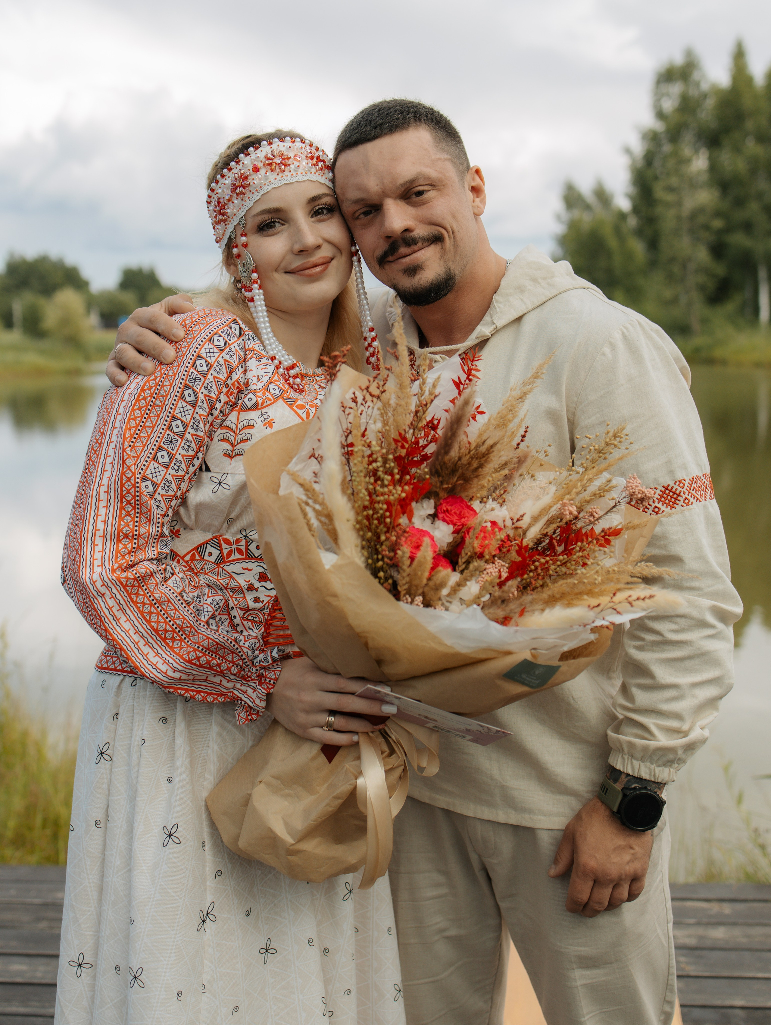 Яркая летняя свадьба в русском стиле Александр и Яна. Фотограф Углич и Ярославль Ольга Тятюшкина