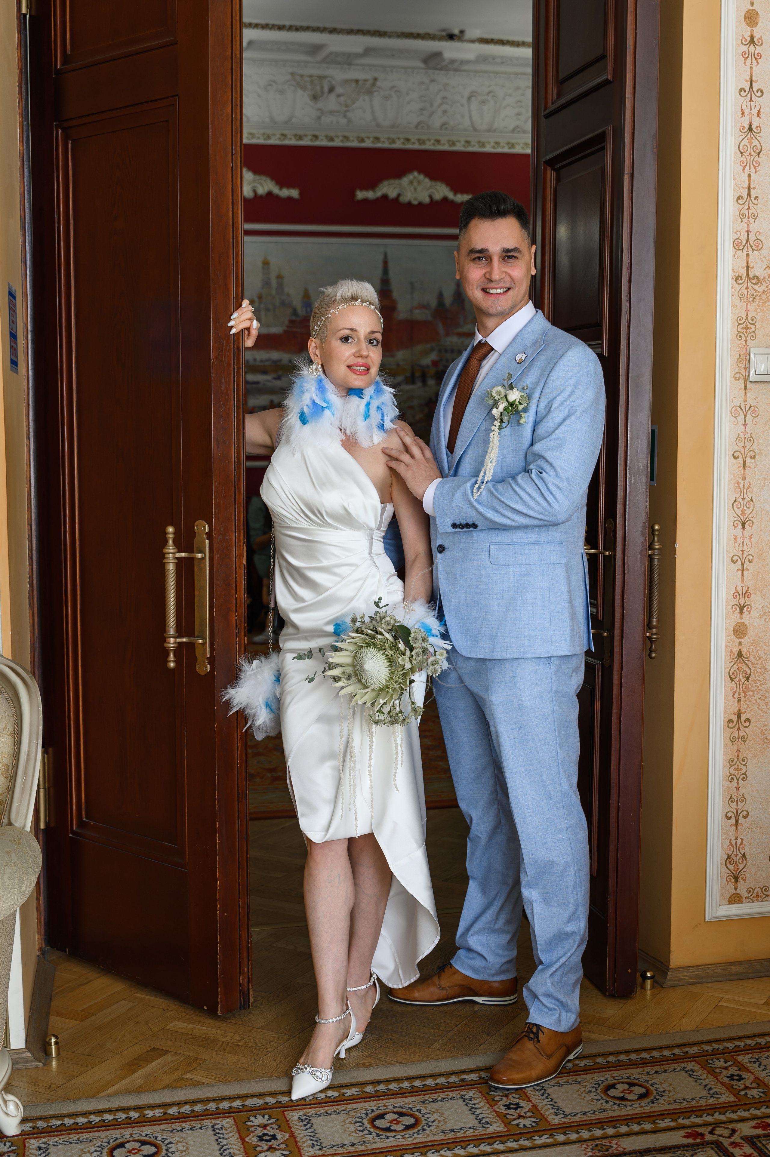 Свадебная фотосессия Дворец бракосочетания № 1. Свадебный фотограф Москва Юрий Кульман