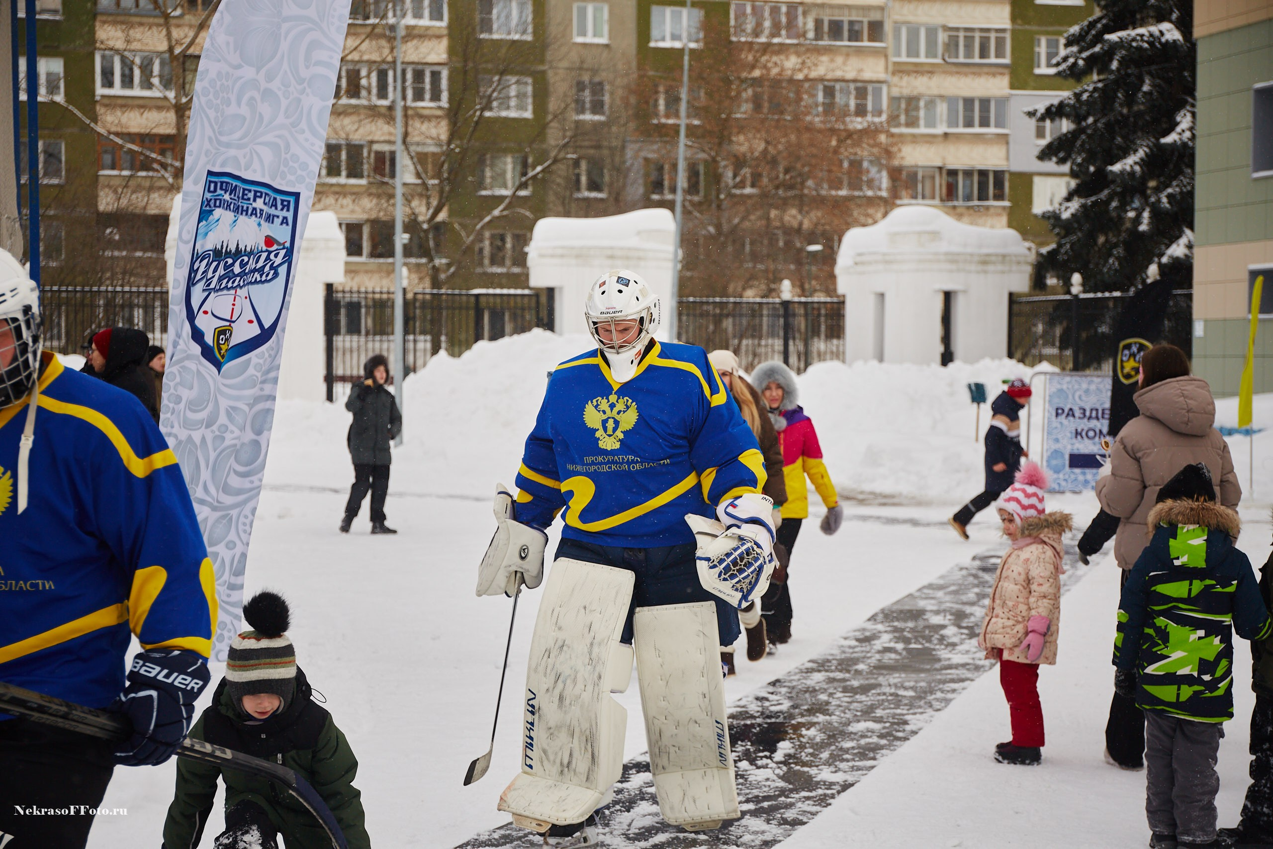 Турнир по хоккею «Русская классика» в рамках Офицерской хоккейной лиги. Спортивный фотограф Некрасов Денис