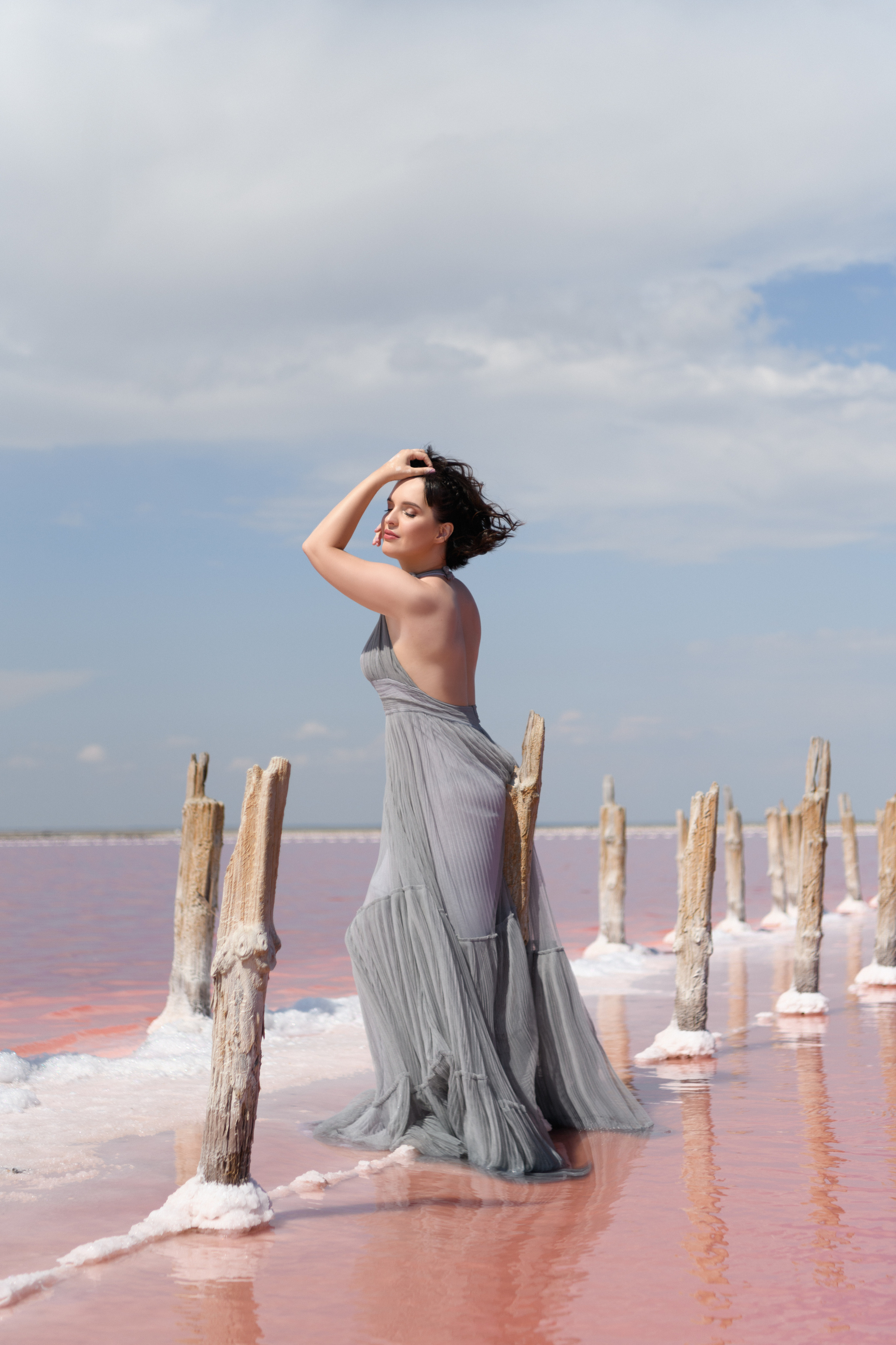 Розовое озеро. Фотограф беременности в Крыму Бобкова Ирина