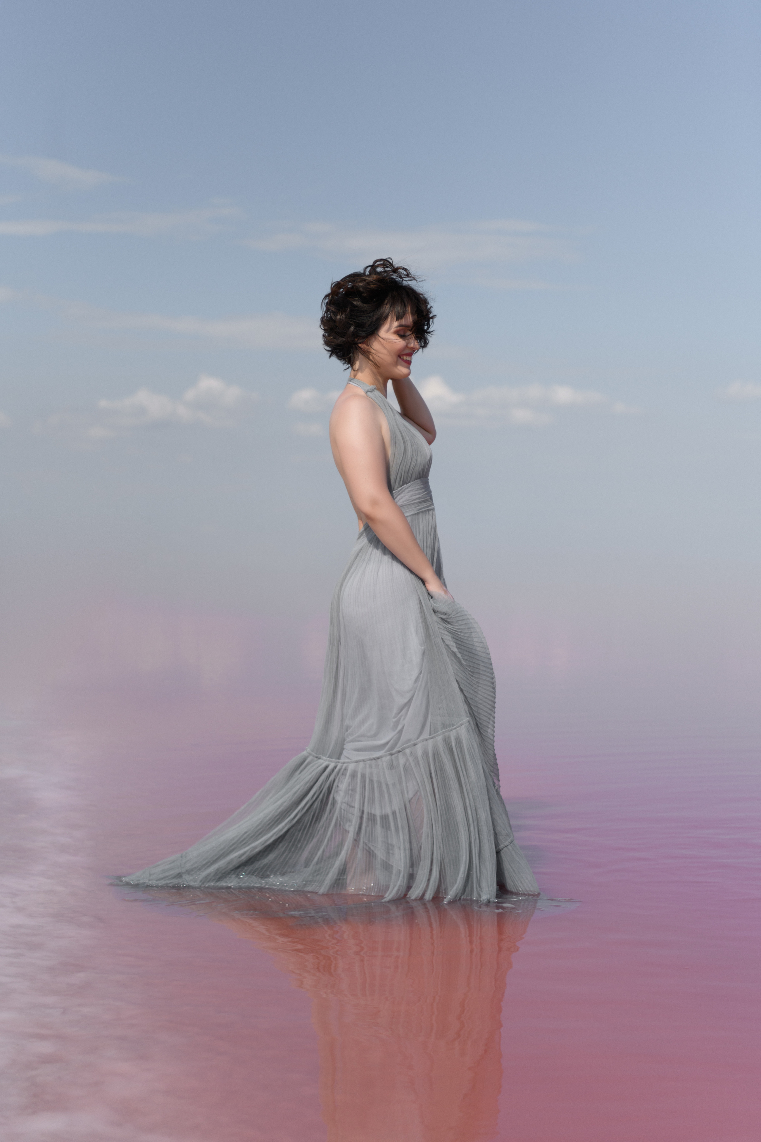 Розовое озеро. Фотограф беременности в Крыму Бобкова Ирина