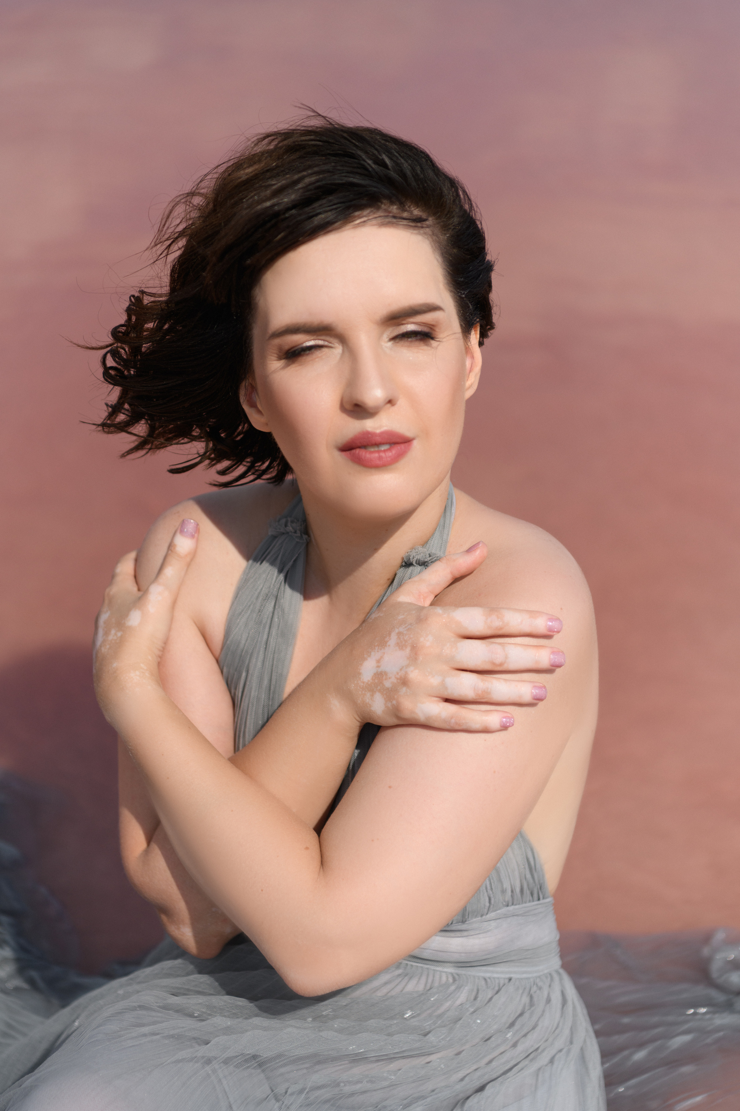 Розовое озеро. Фотограф беременности в Крыму Бобкова Ирина