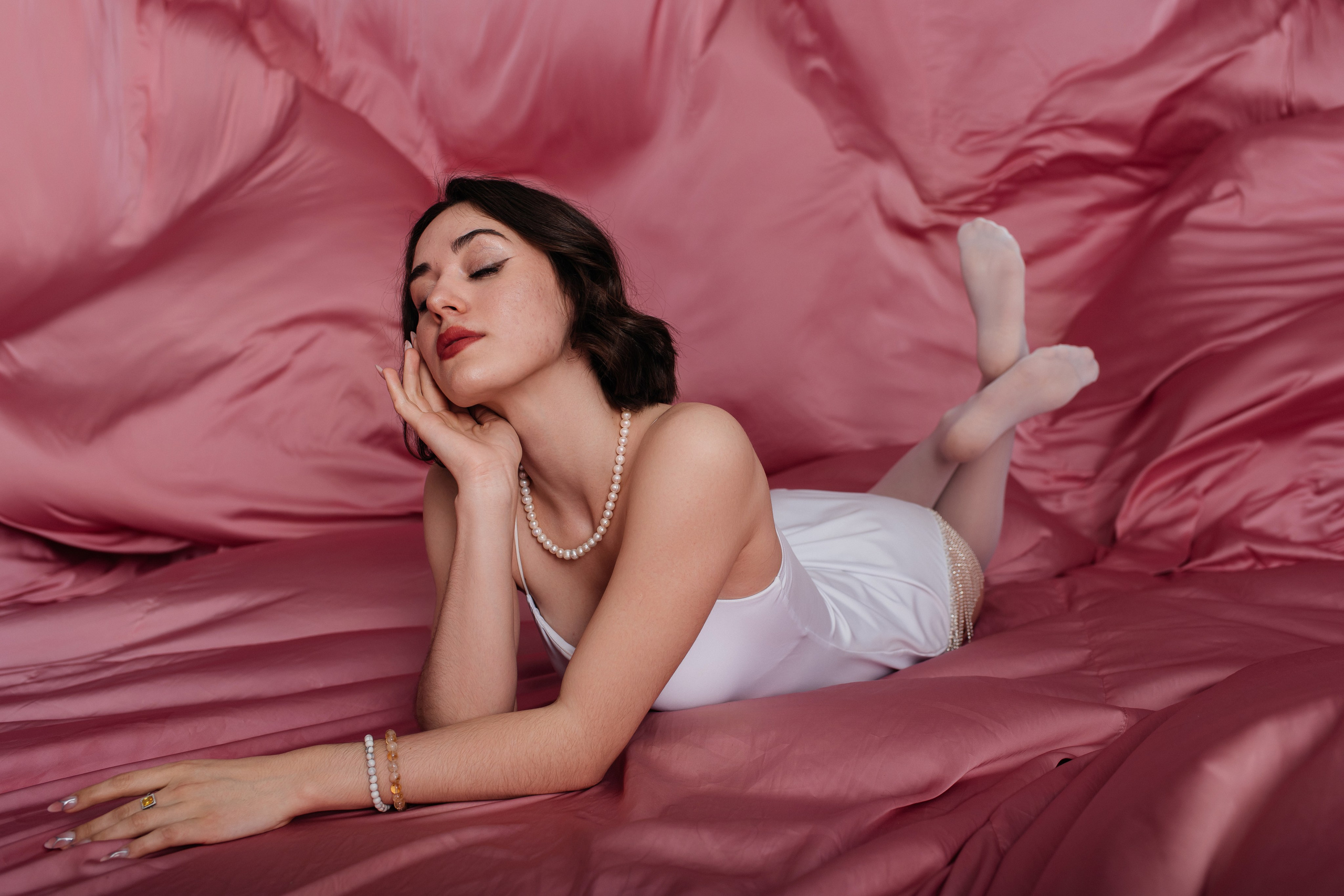 «Розовая ткань». Фотограф в Москве/Зарайске Шахова Марина